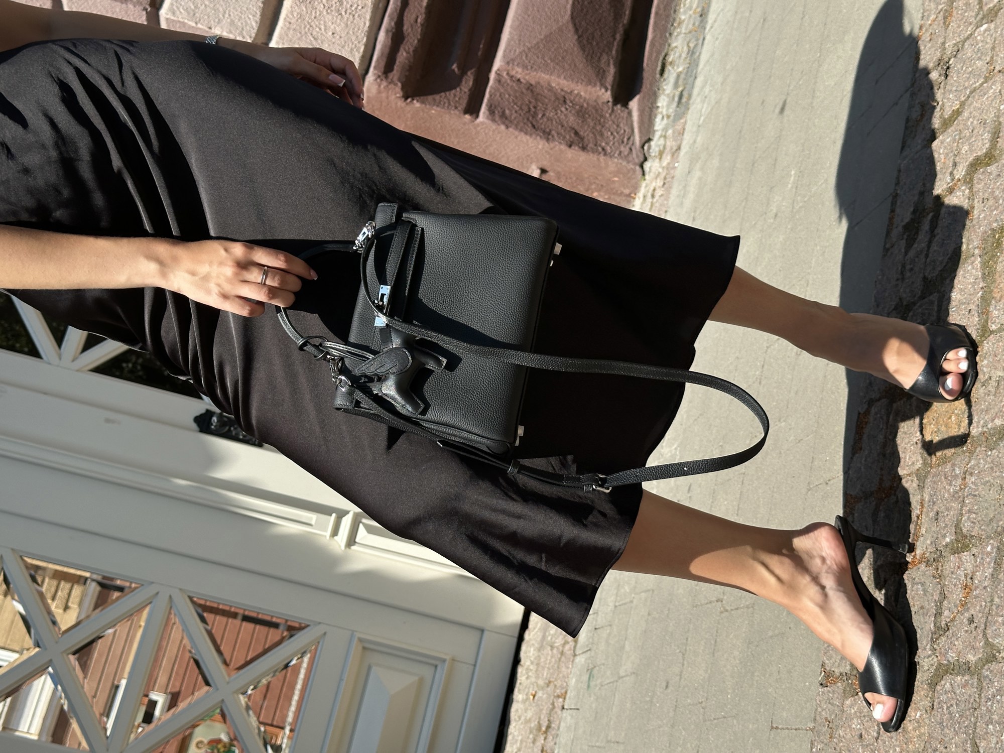 Hermes Kelly 25 Black/Silver - 13