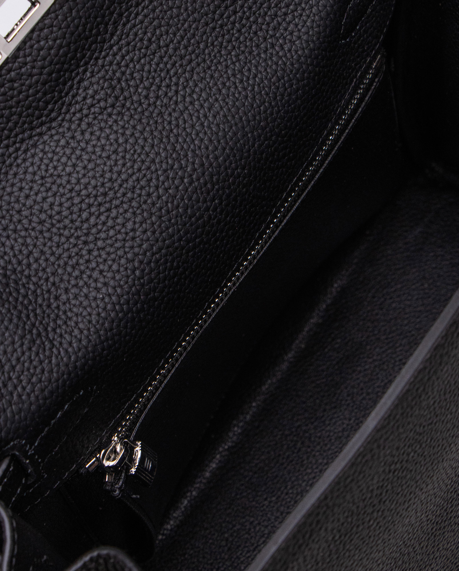 Hermes Kelly 25 Black/Silver - 7