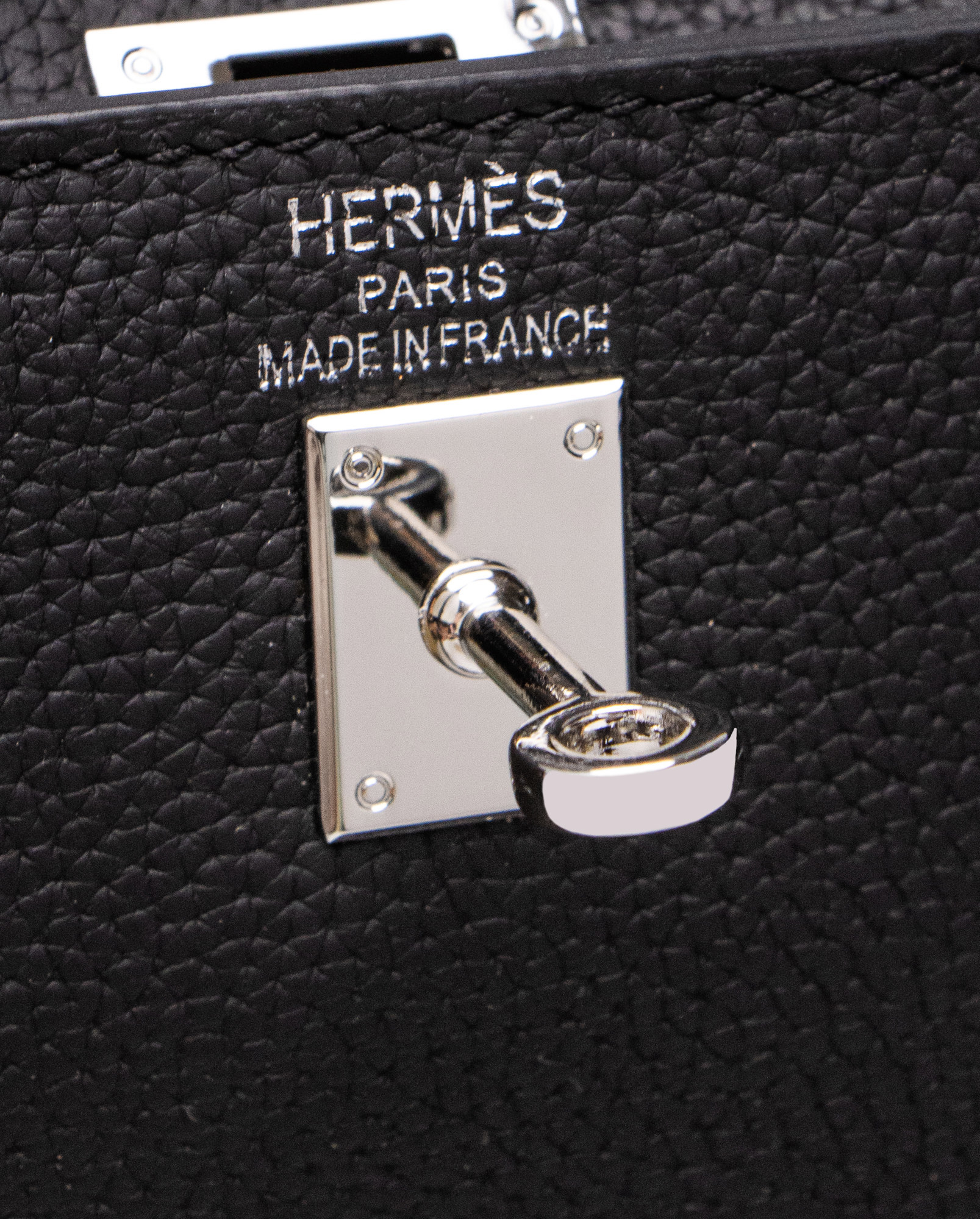 Hermes Kelly 25 Black/Silver - 6