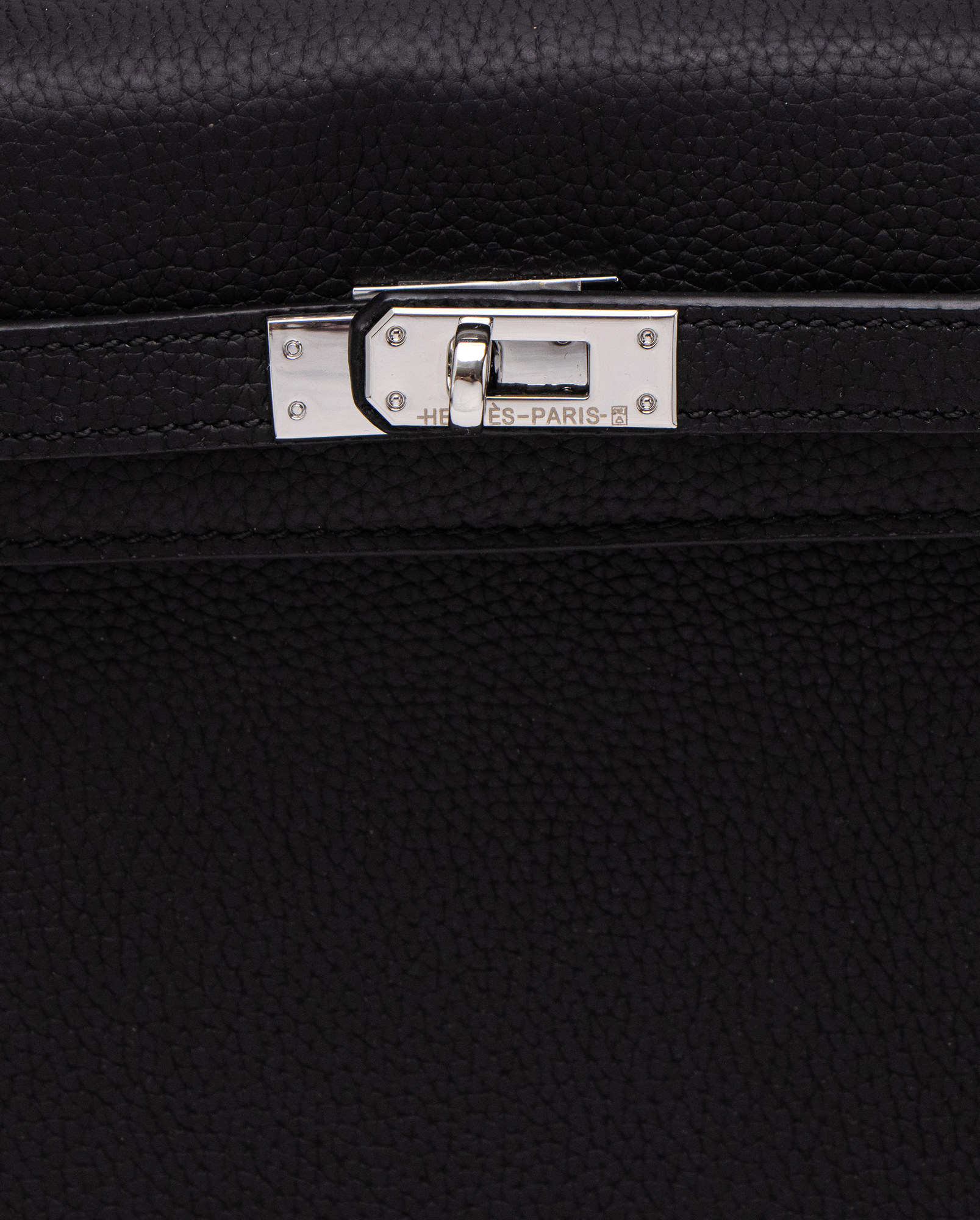 Hermes Kelly 25 Black/Silver - 4