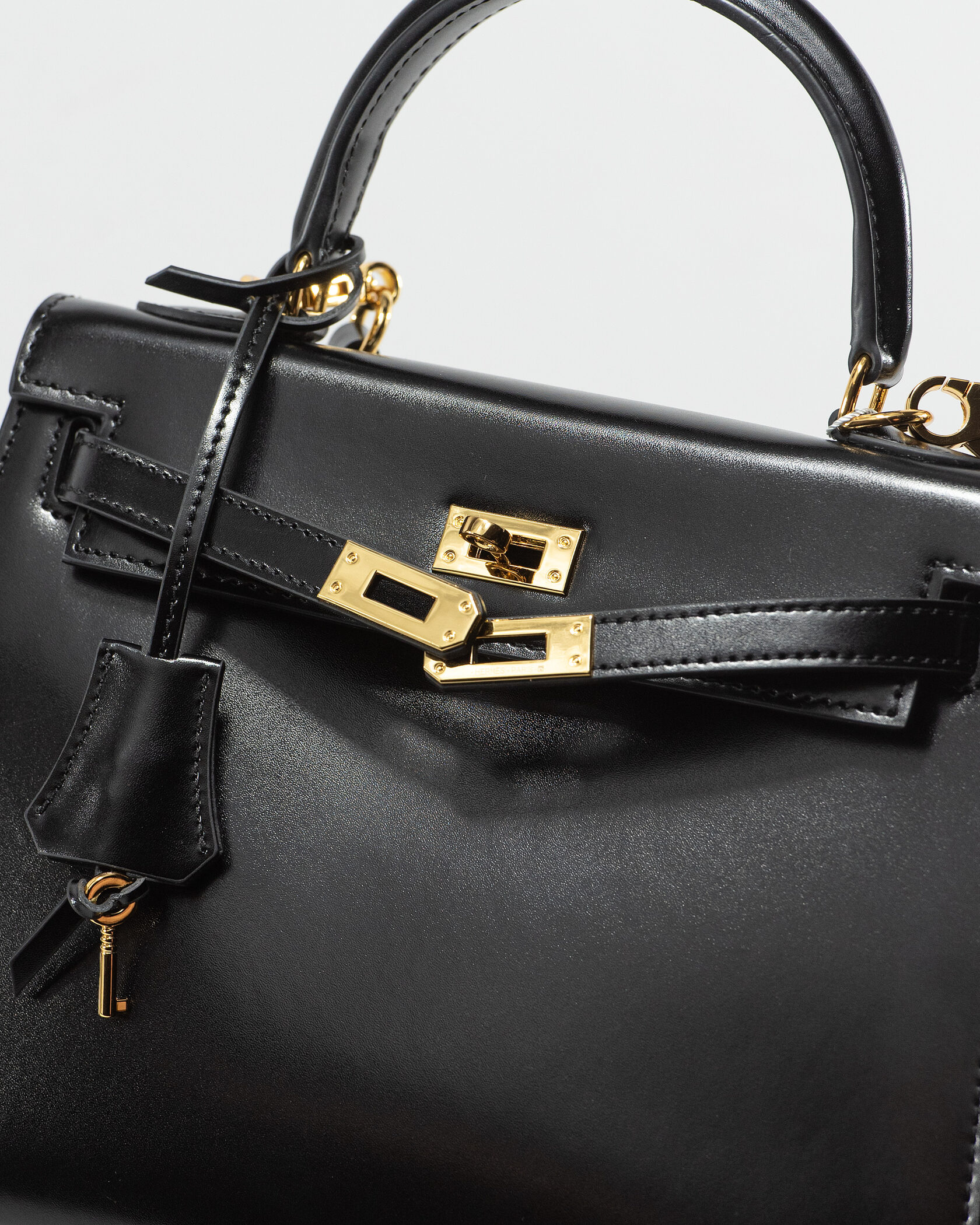 Hermes Kelly 25 Black/Silver - 11