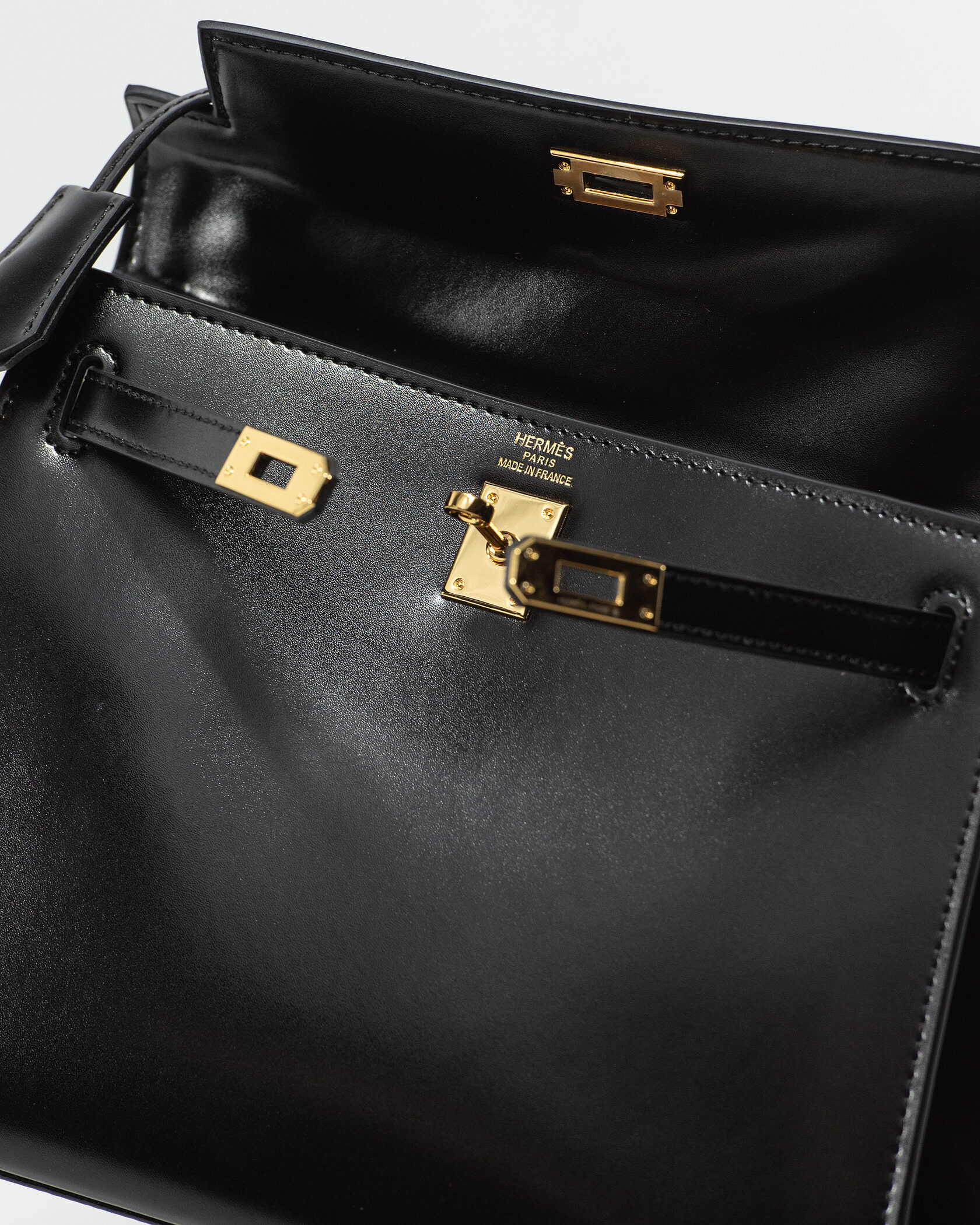 Hermes Kelly 25 Black/Silver - 12