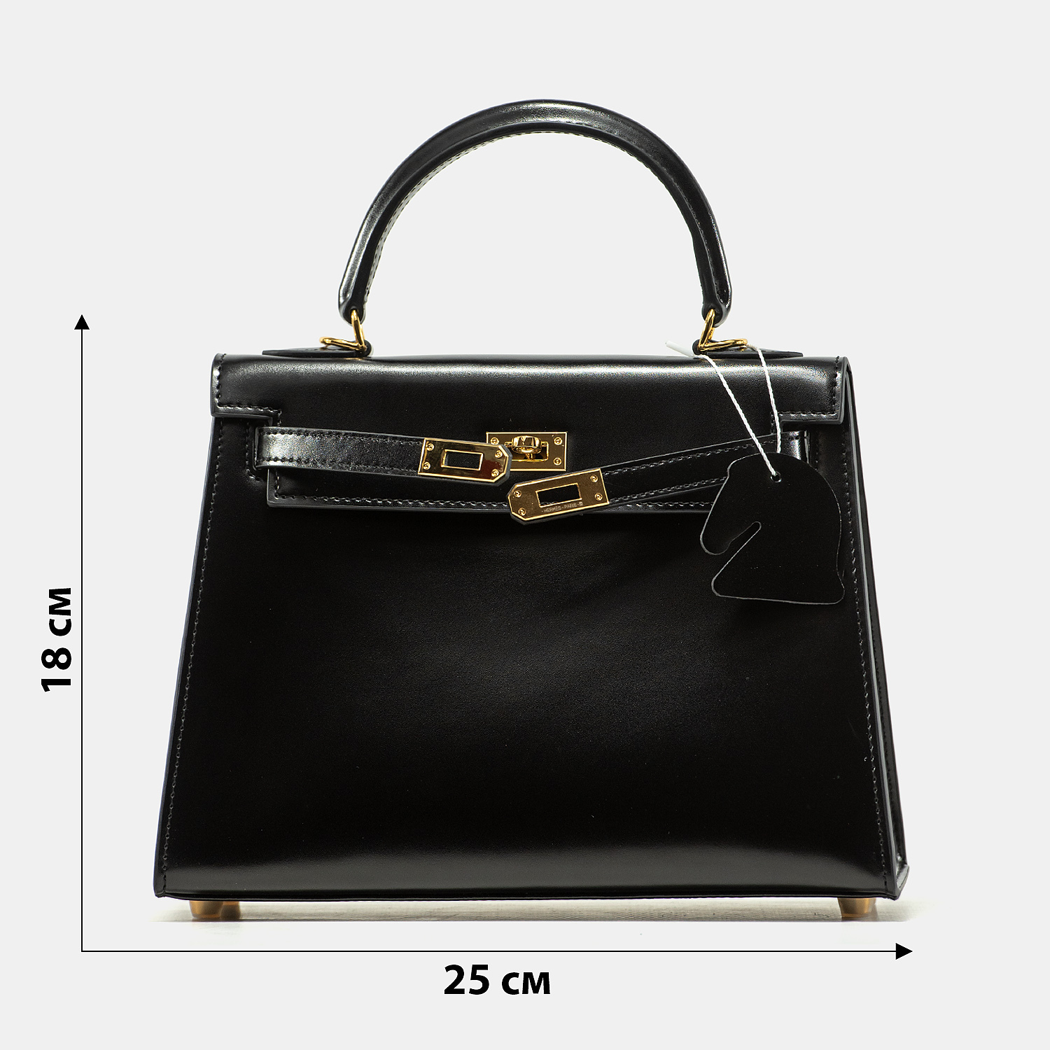 Hermes Kelly 25 Black/Silver - 3