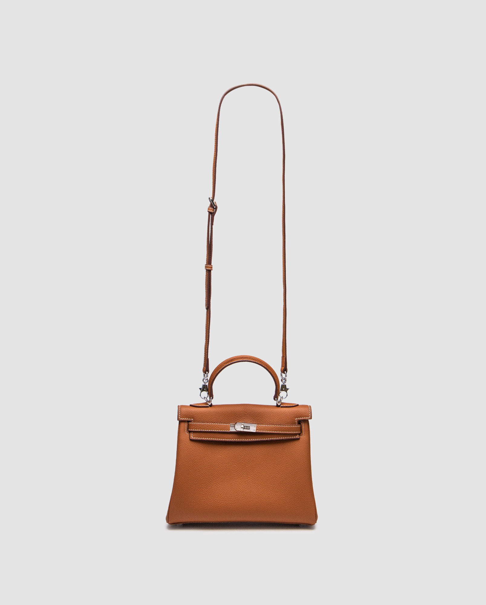 Hermes Kelly 25 Brown/Silver - 4