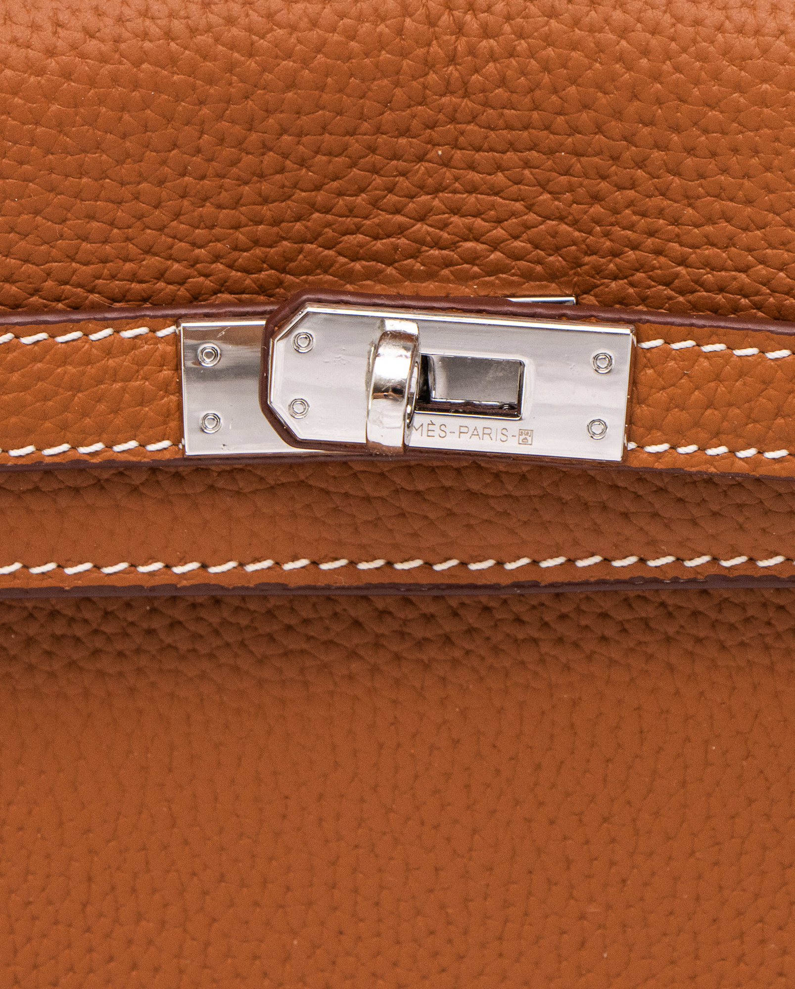 Hermes Kelly 25 Brown/Silver - 5