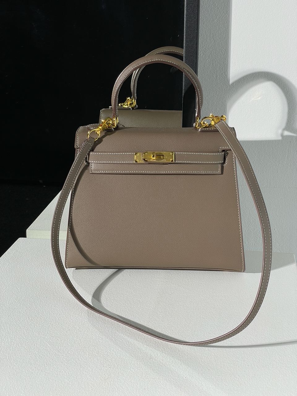 Hermes Kelly 25 Grey/Gold - 8