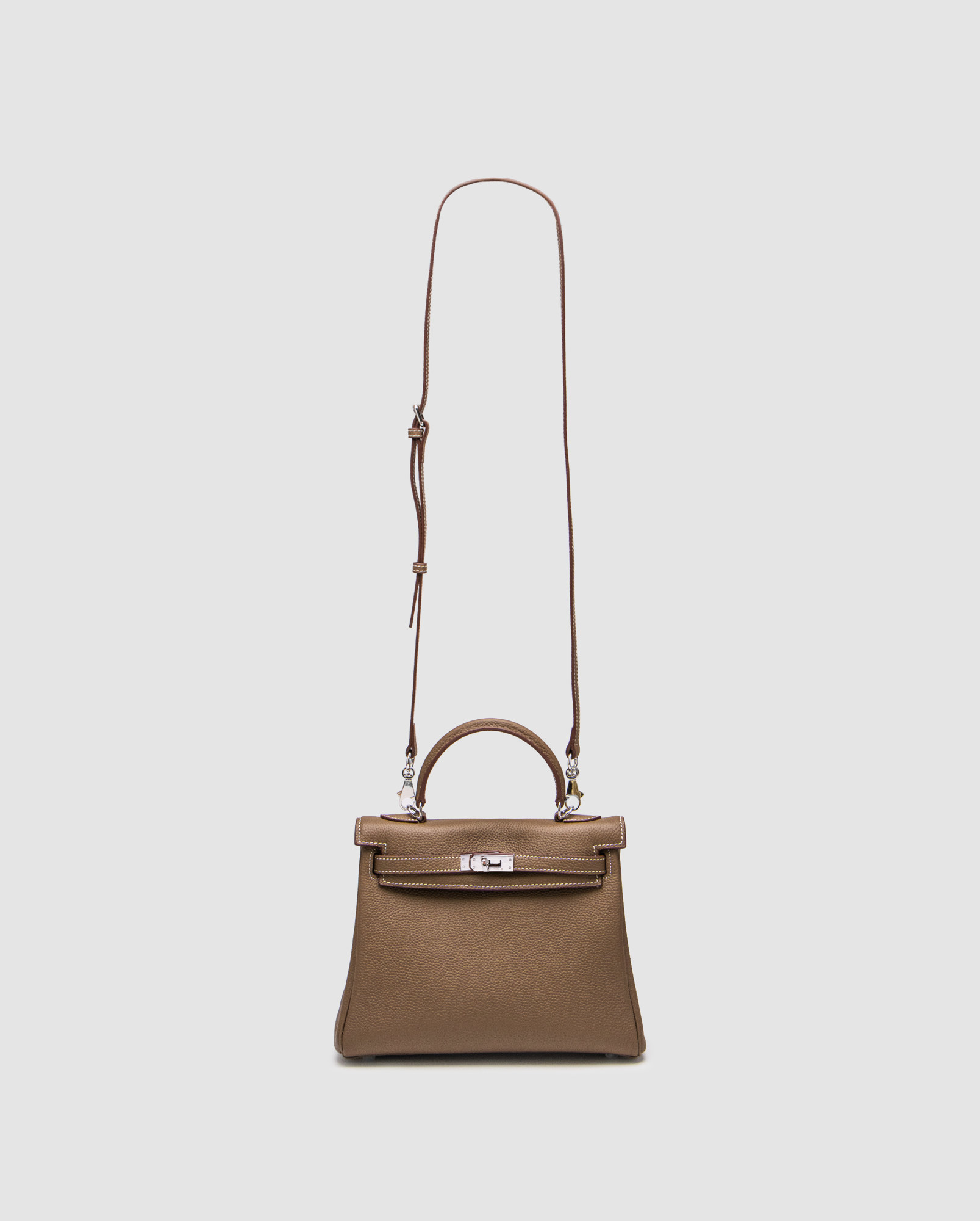 Hermes Kelly 25 Grey/Silver - 3