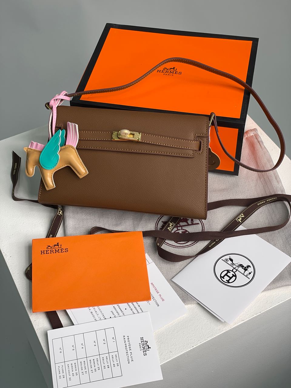 Hermes Kelly Pochette Brown/Gold - 2