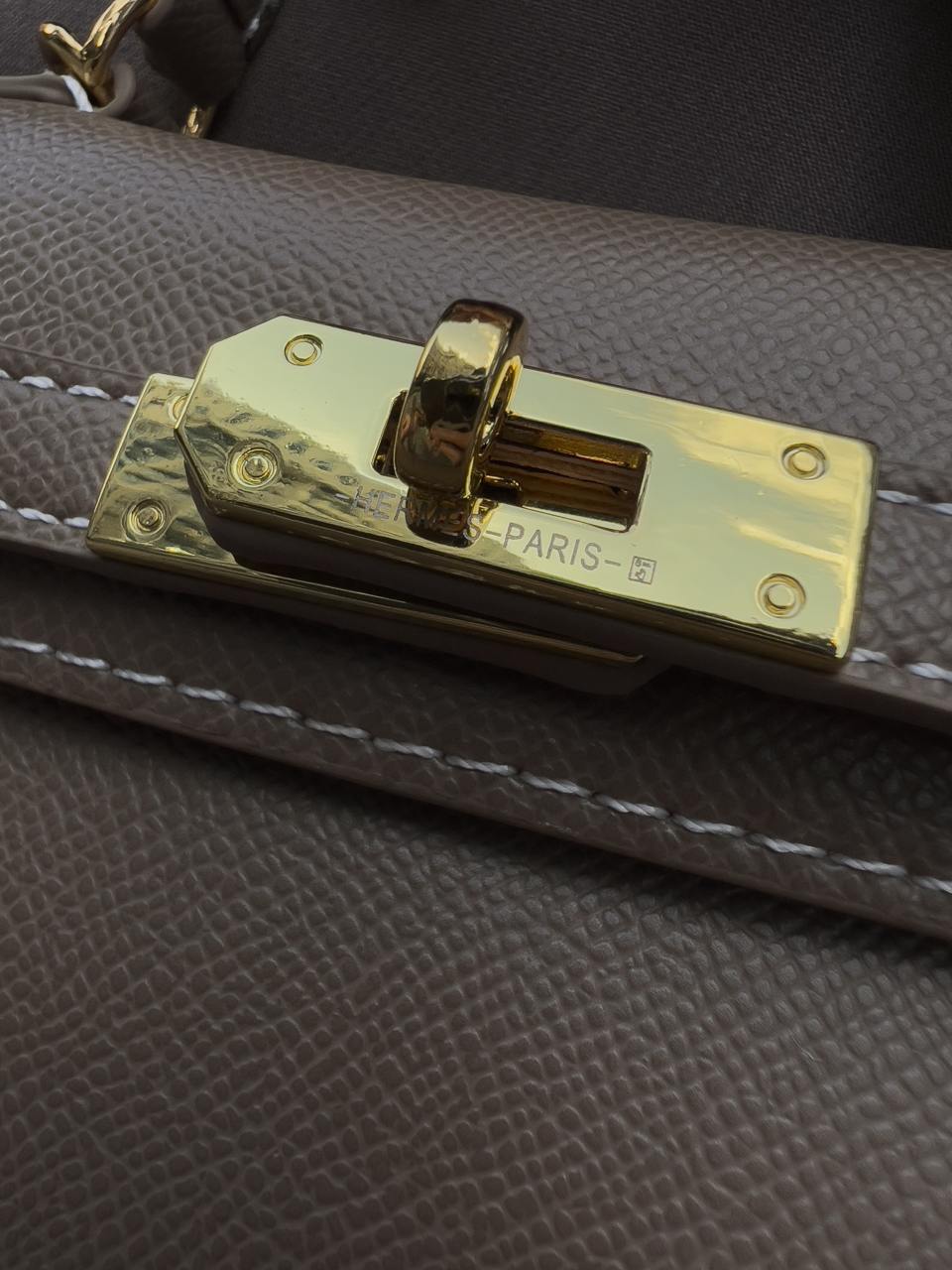 Hermes Mini Kelly 20 Epsom Bag Etoupe - 25