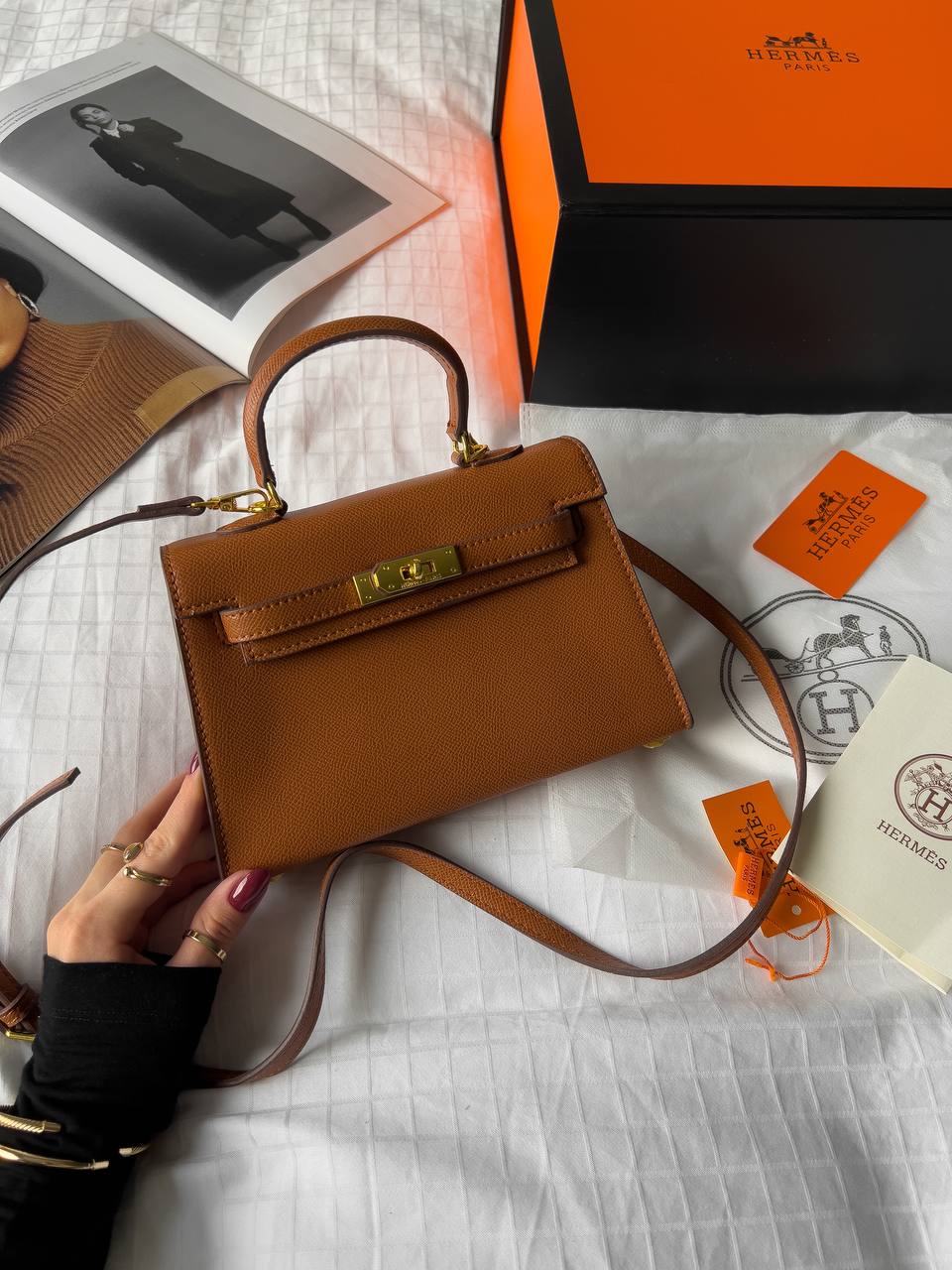 Hermes Mini Kelly 20 Gold GHW - 3