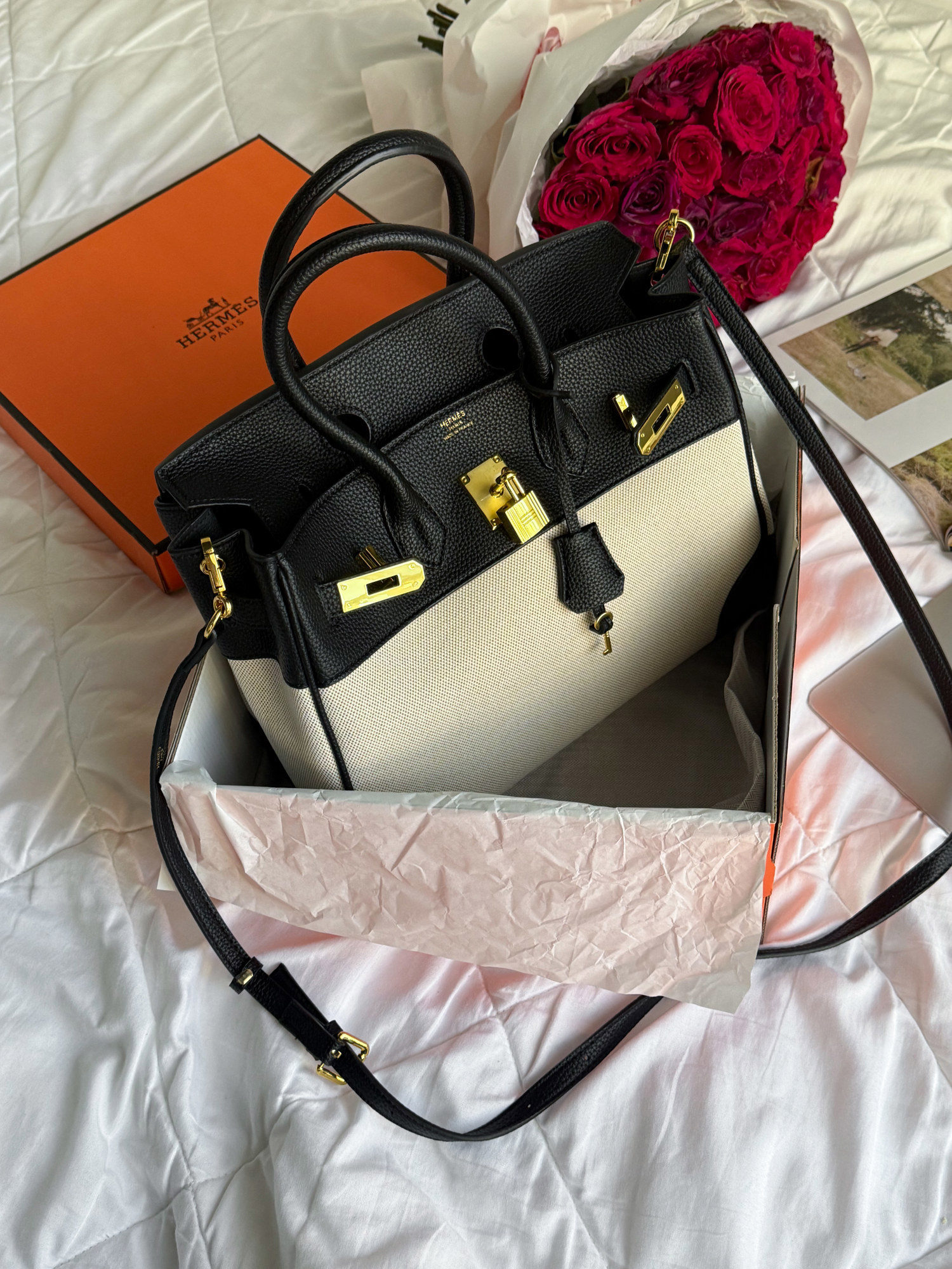 Hermès Birkin 30 Black/Canvas