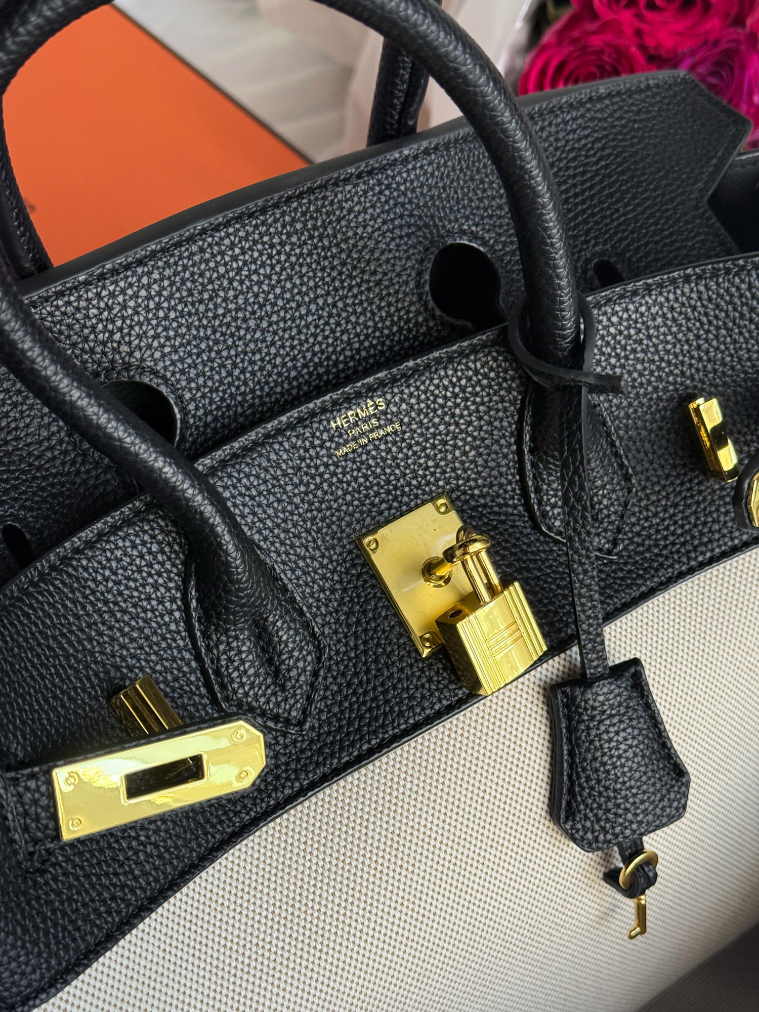 Hermès Birkin 30 Black/Canvas - 3