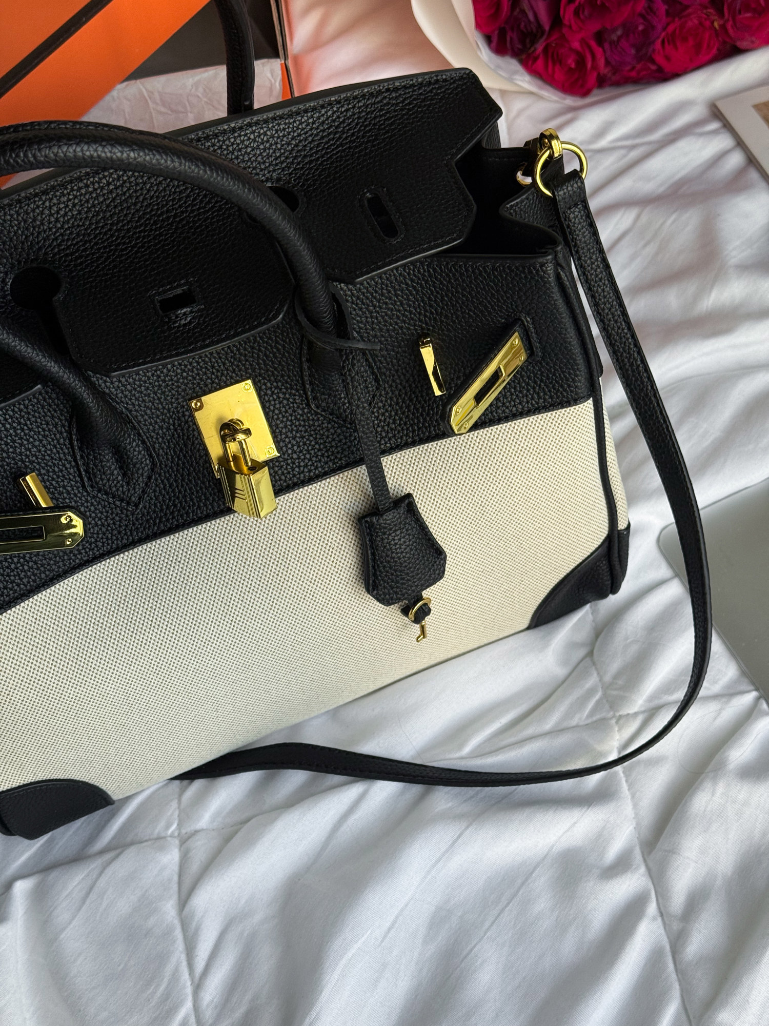 Hermès Birkin 30 Black/Canvas - 11