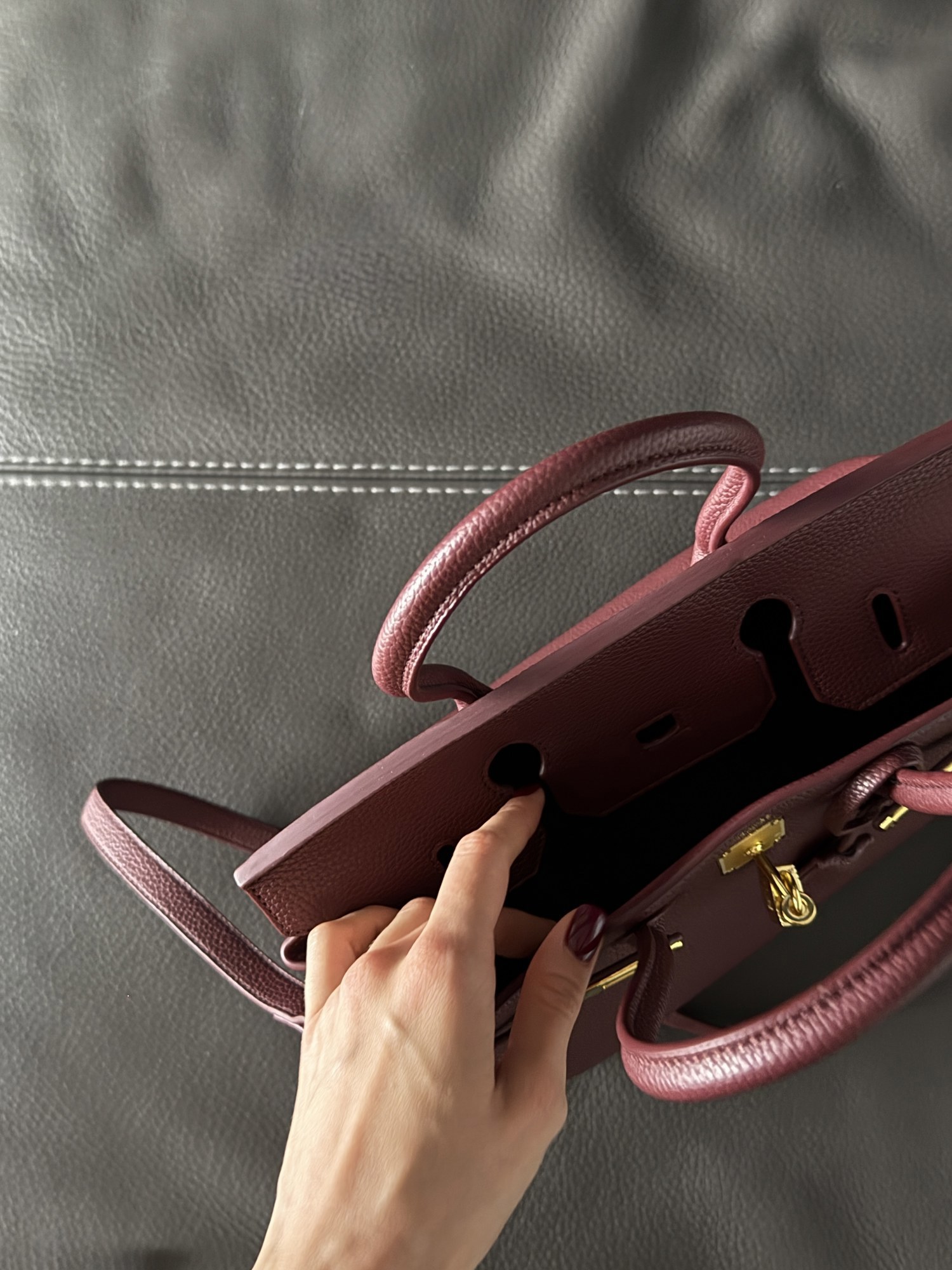 Hermès Birkin 30 Red/Gold (Магнітна коробка) - 12