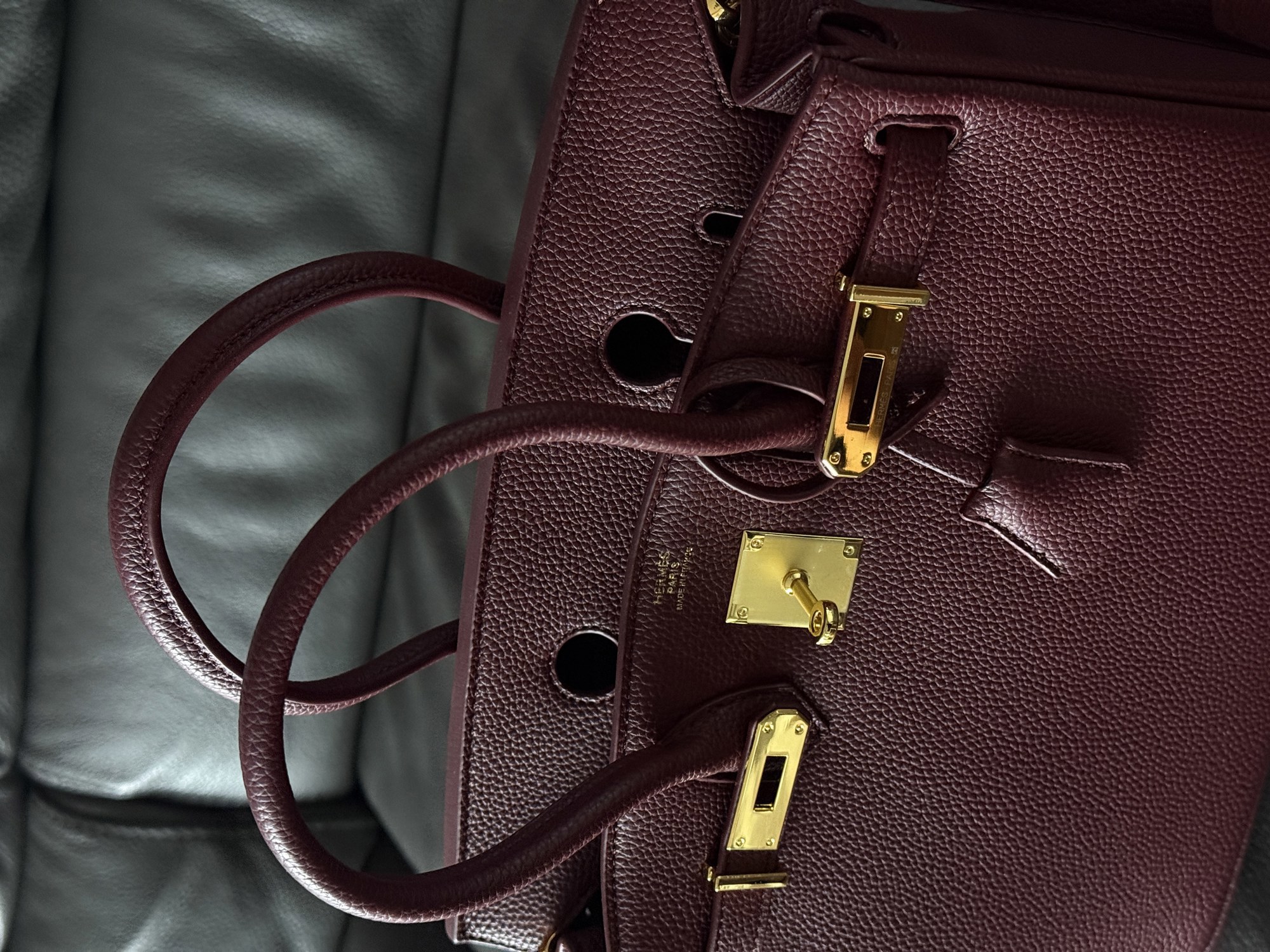 Hermès Birkin 30 Red/Gold (Магнітна коробка) - 4
