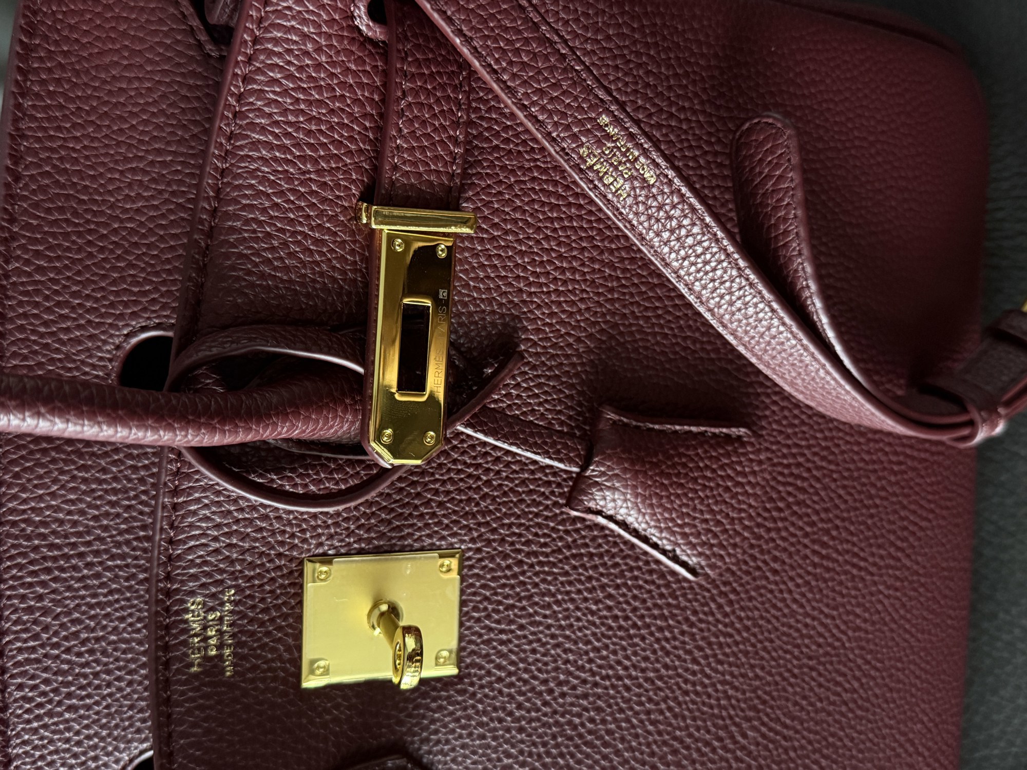 Hermès Birkin 30 Red/Gold (Магнітна коробка) - 10