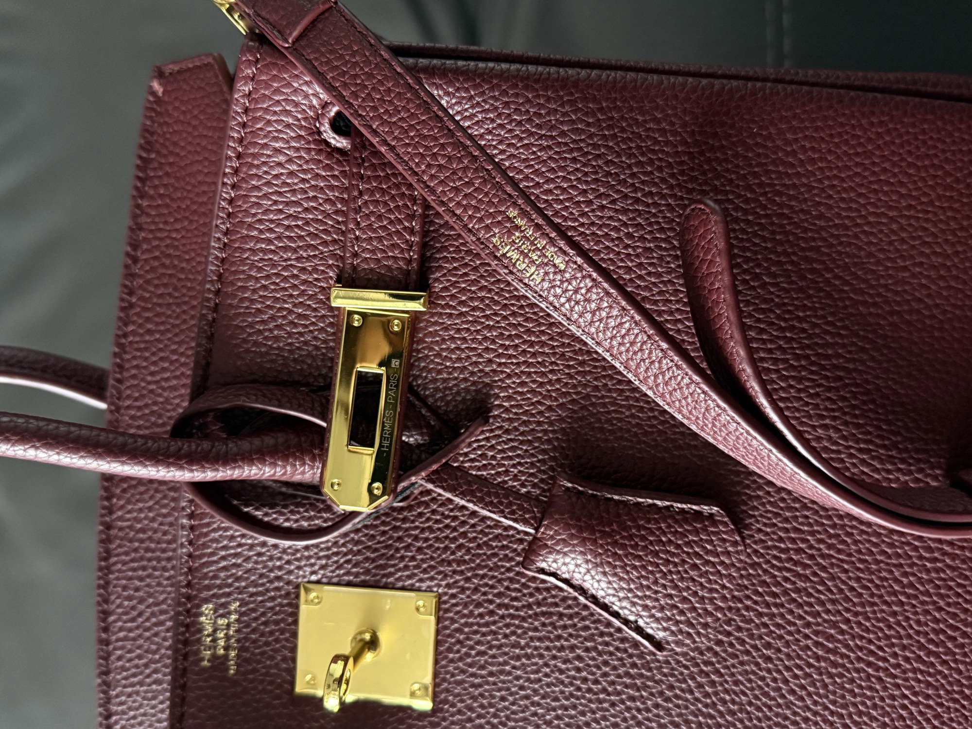 Hermès Birkin 30 Red/Gold (Магнітна коробка) - 11