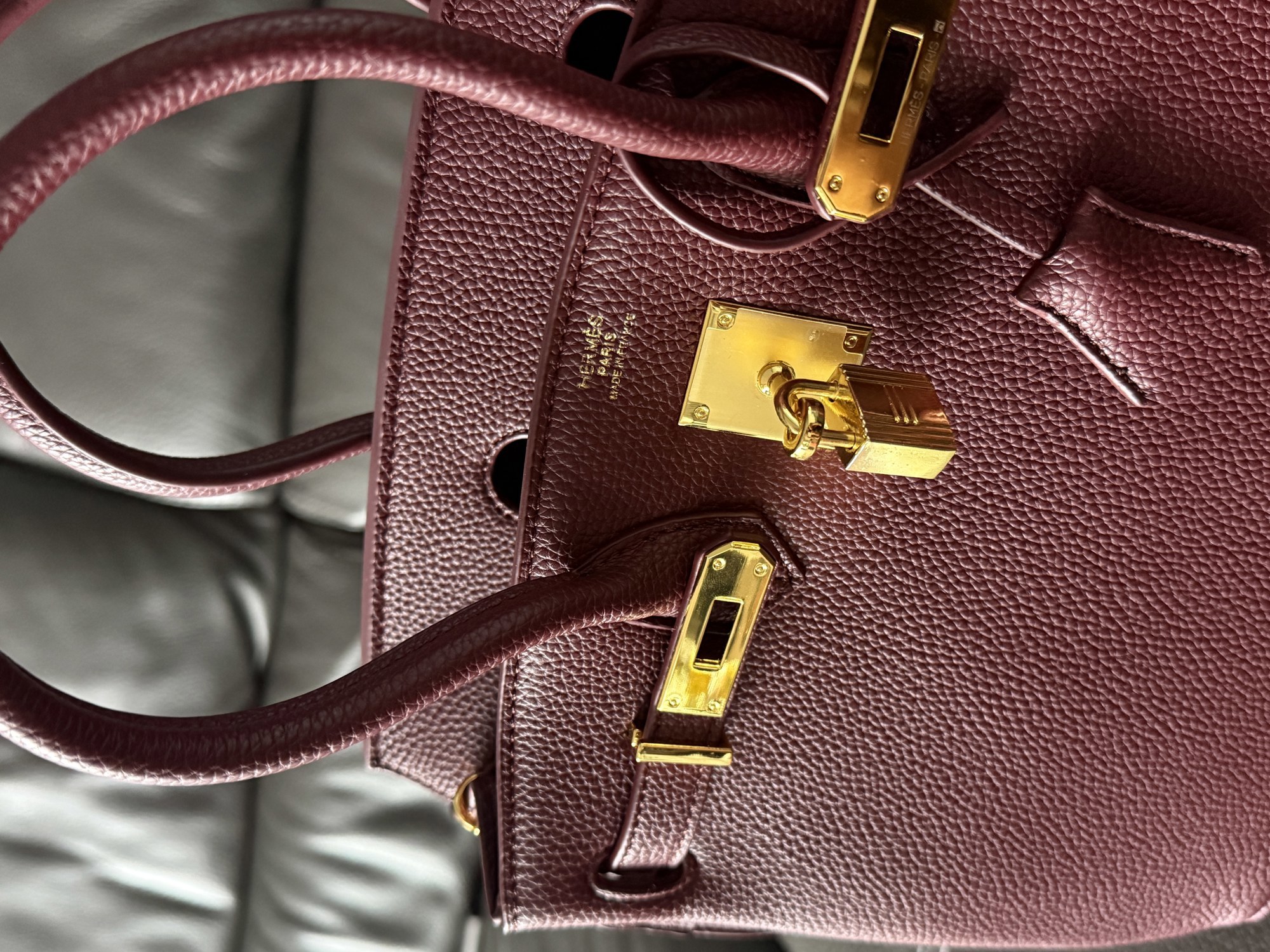 Hermès Birkin 30 Red/Gold (Магнітна коробка) - 13