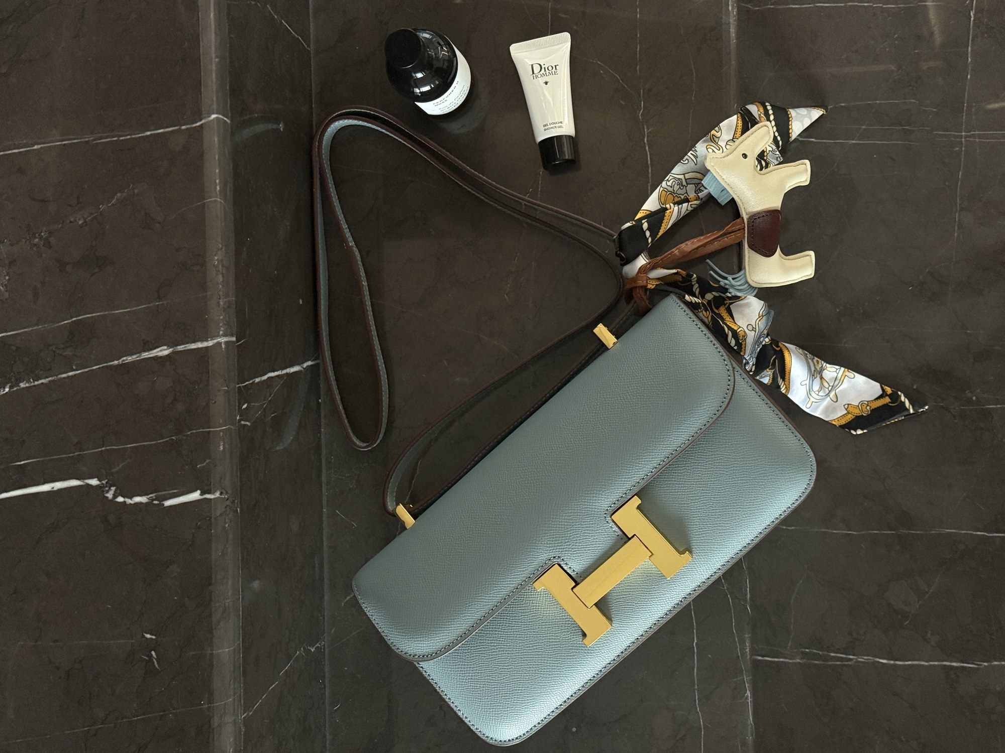Hermès Constance 26 Blue/Gold - 12