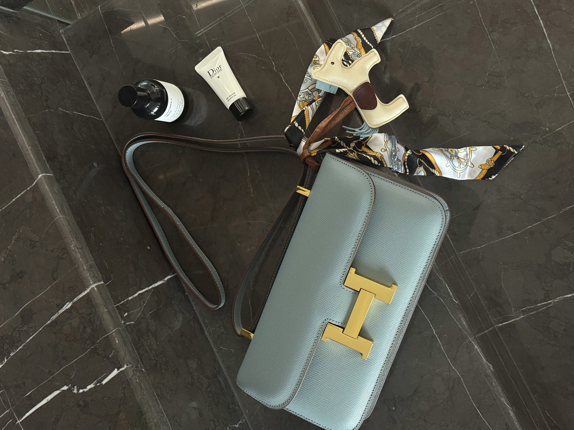 Hermès Constance 26 Blue/Gold - 8