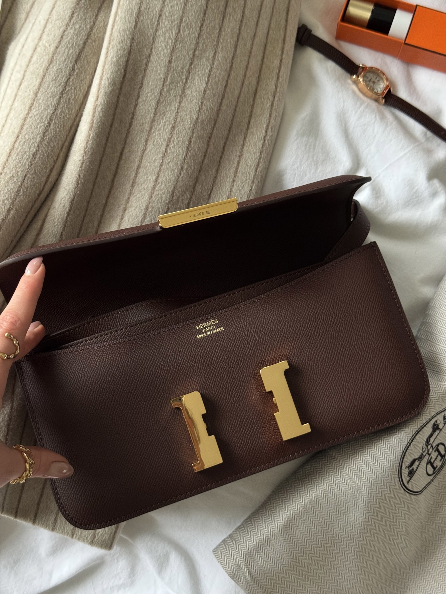 Hermès Constance 26 Chocolate/Gold - 9