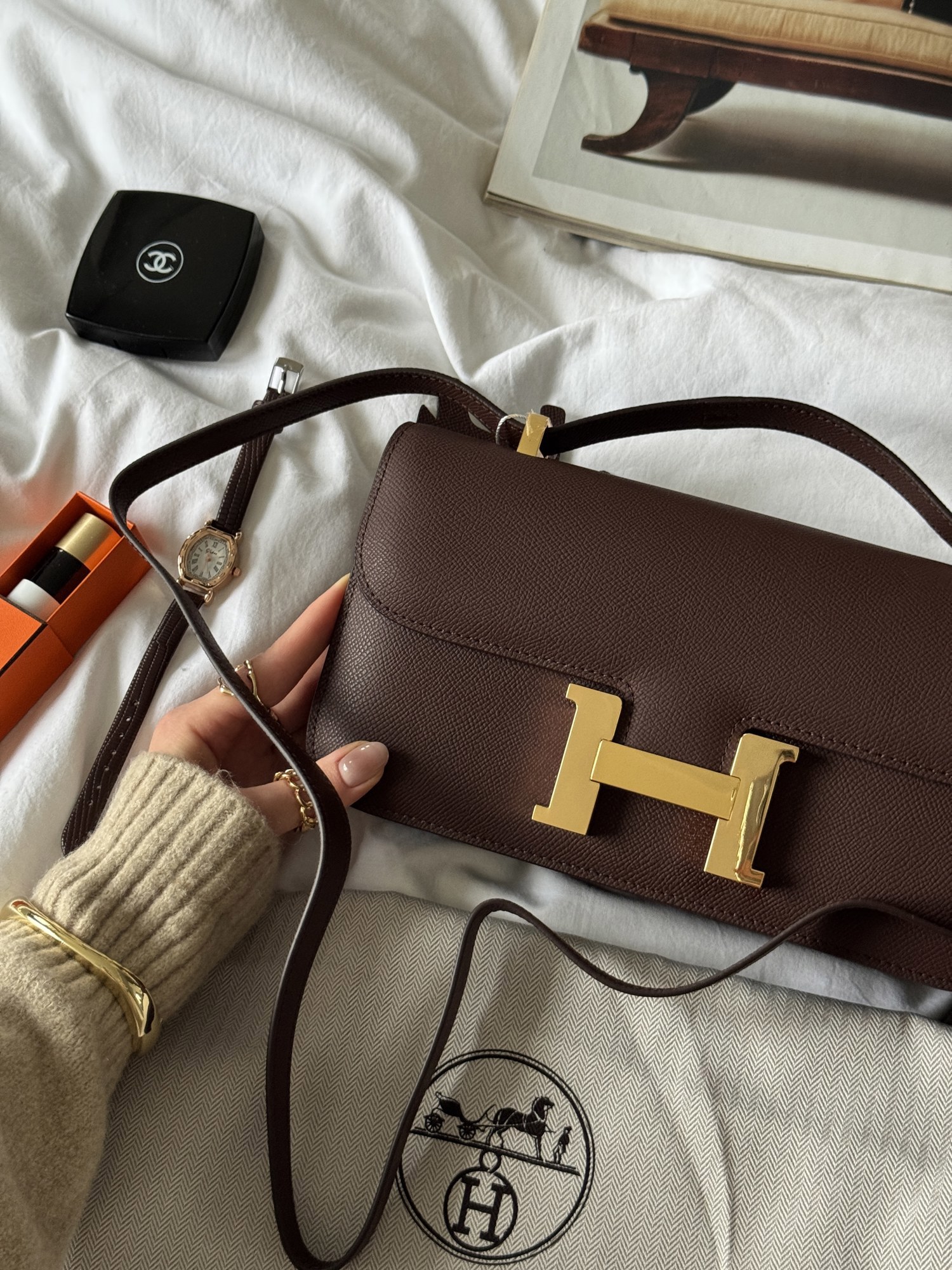 Hermès Constance 26 Chocolate/Gold - 3