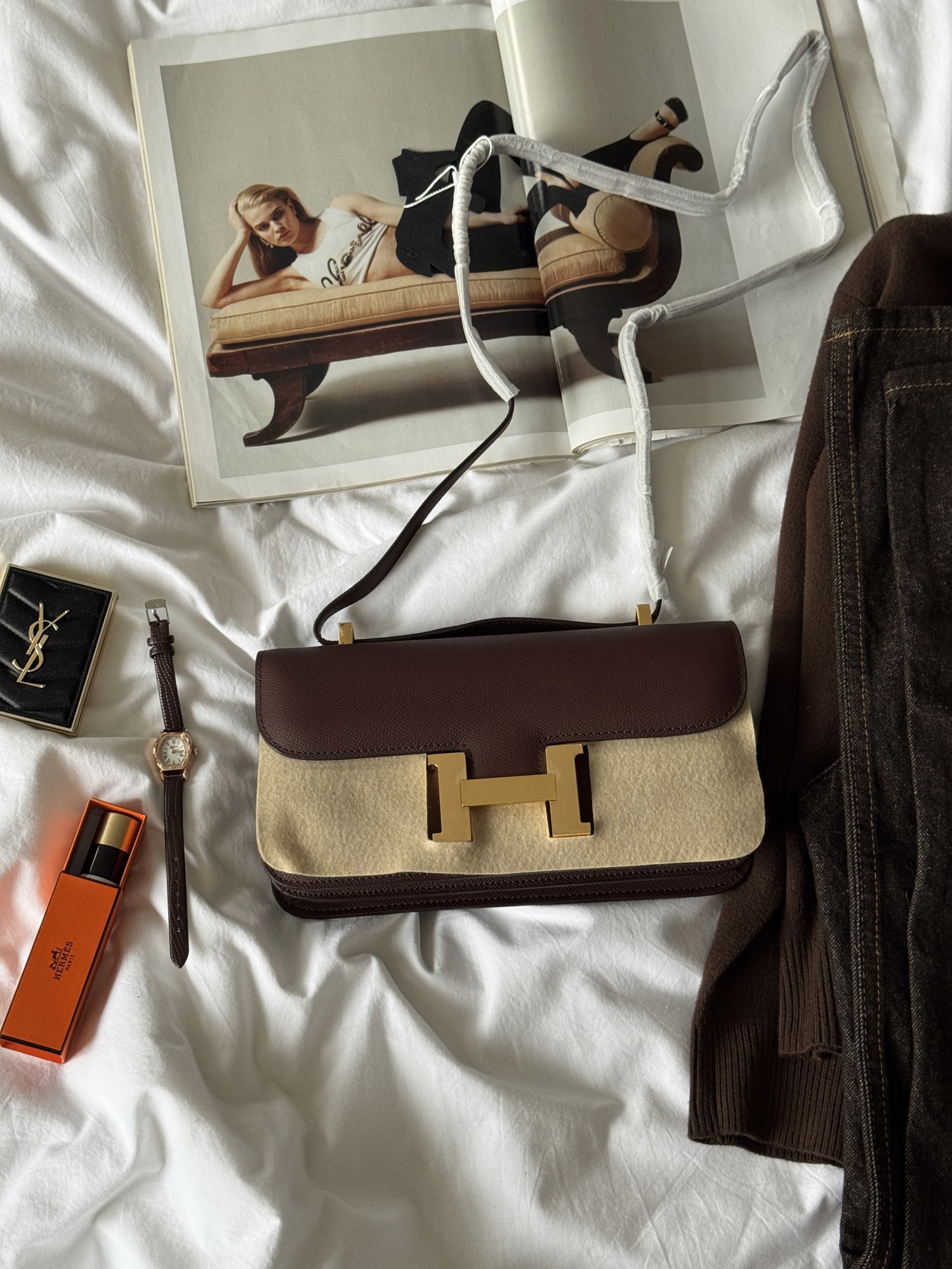 Hermès Constance 26 Chocolate/Gold - 8