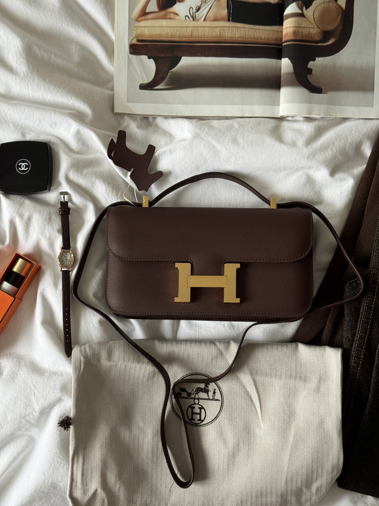 Hermès Constance 26 Chocolate/Gold - 6