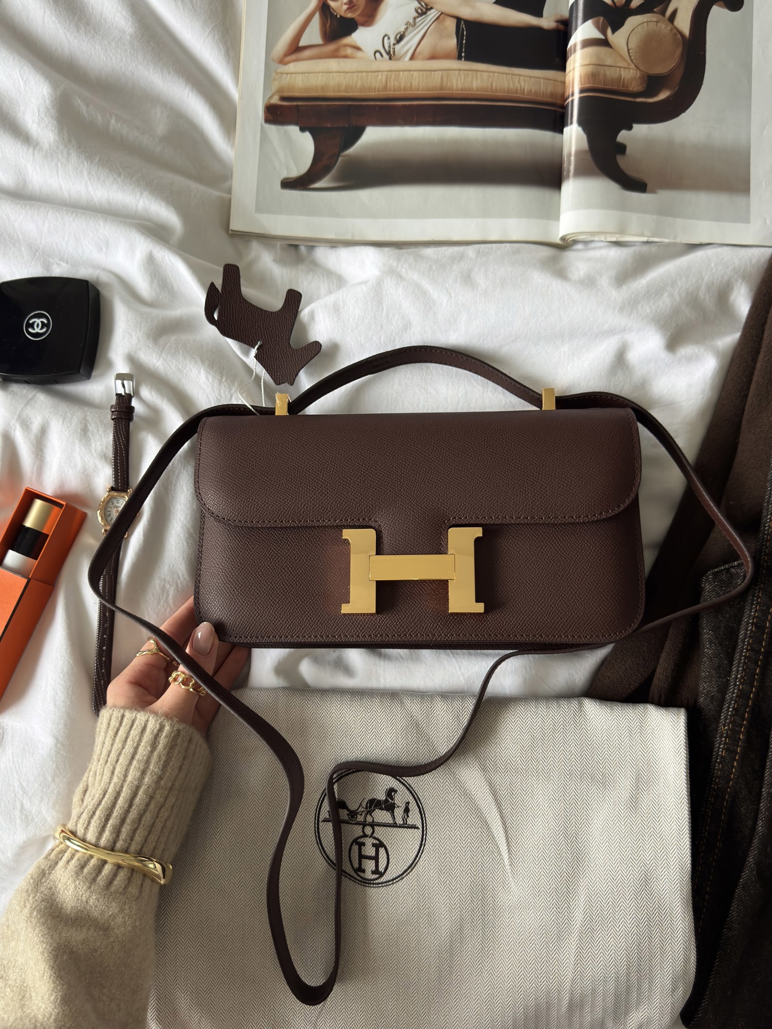 Hermès Constance 26 Chocolate/Gold - 4