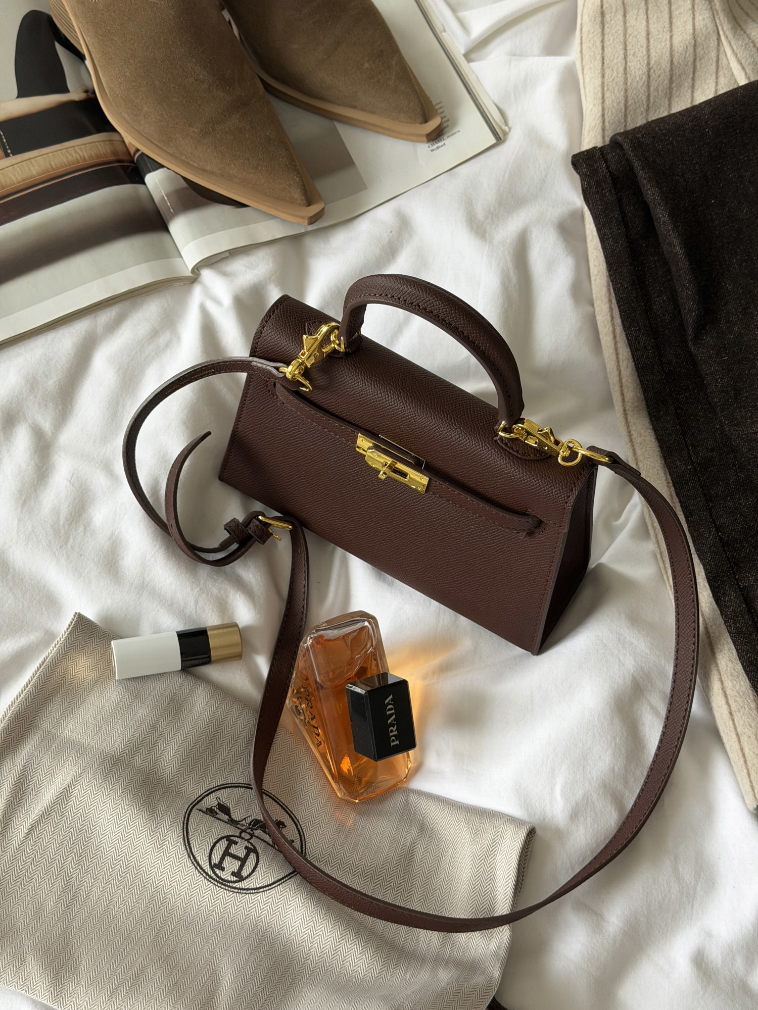 Hermès Kelly 20 Chocolate - 4