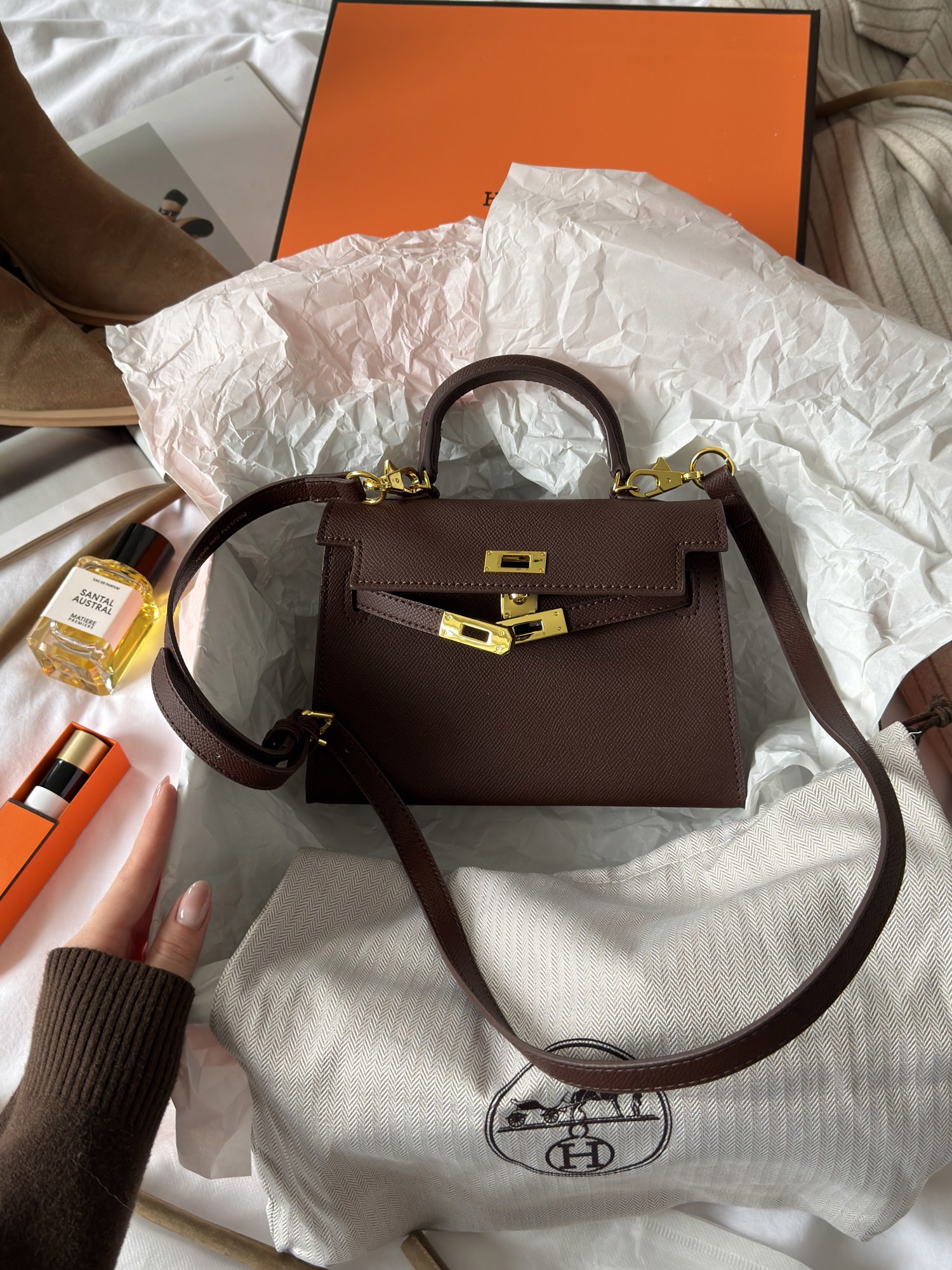 Hermès Kelly 20 Chocolate - 2