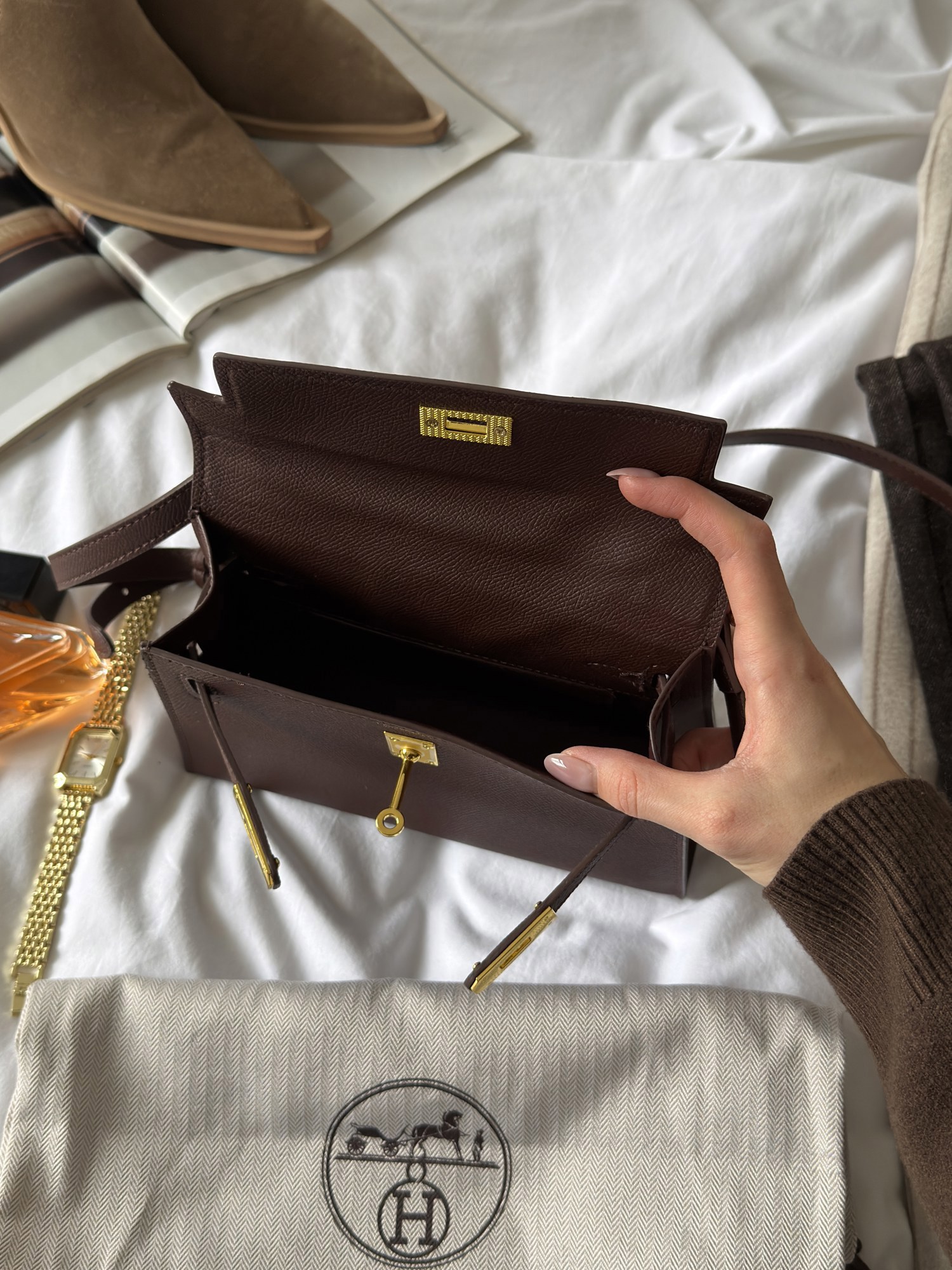 Hermès Kelly 20 Chocolate - 10
