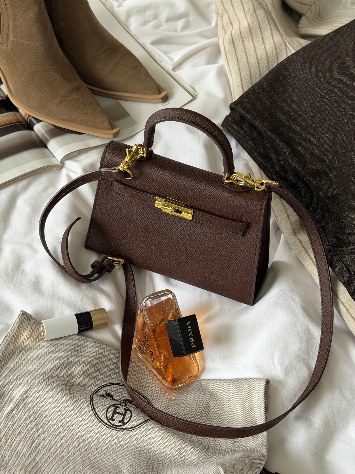 Hermès Kelly 20 Chocolate - 5
