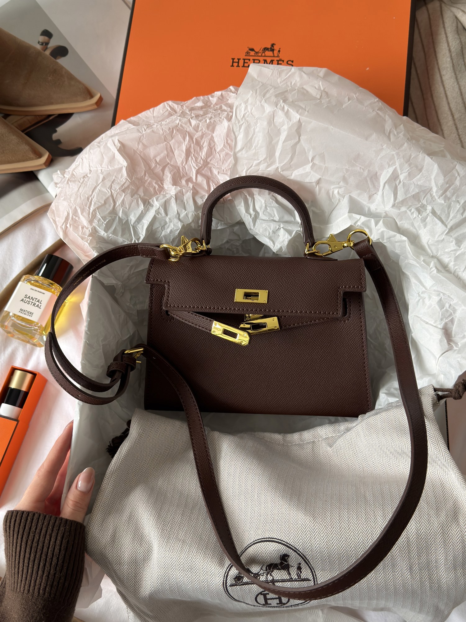 Hermès Kelly 20 Chocolate - 3