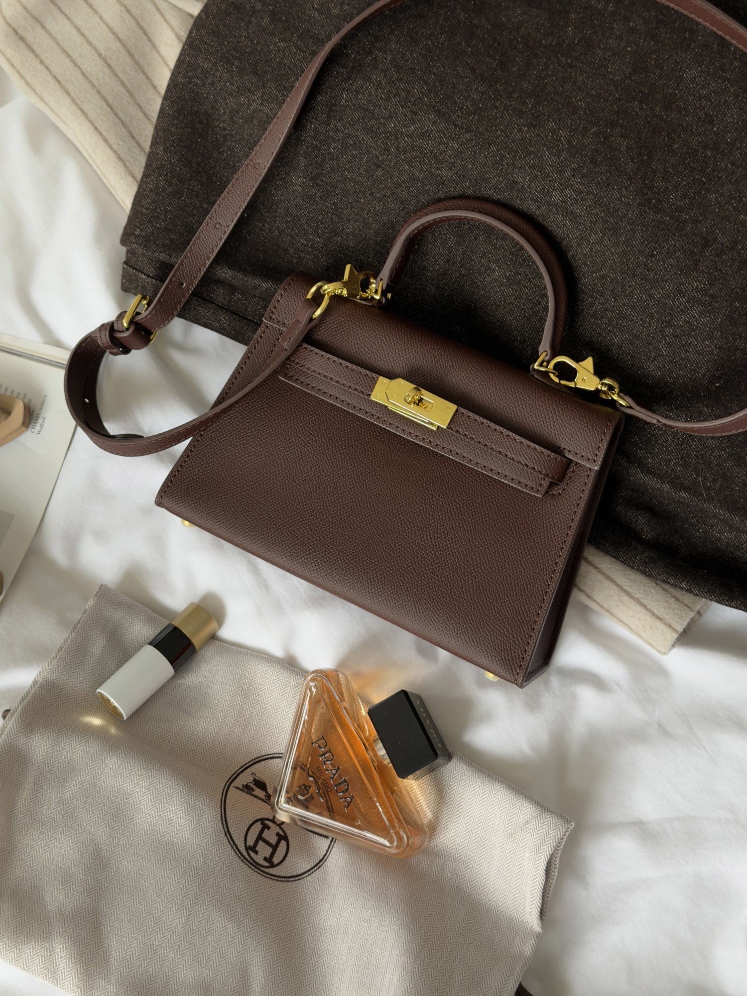 Hermès Kelly 20 Chocolate - 7
