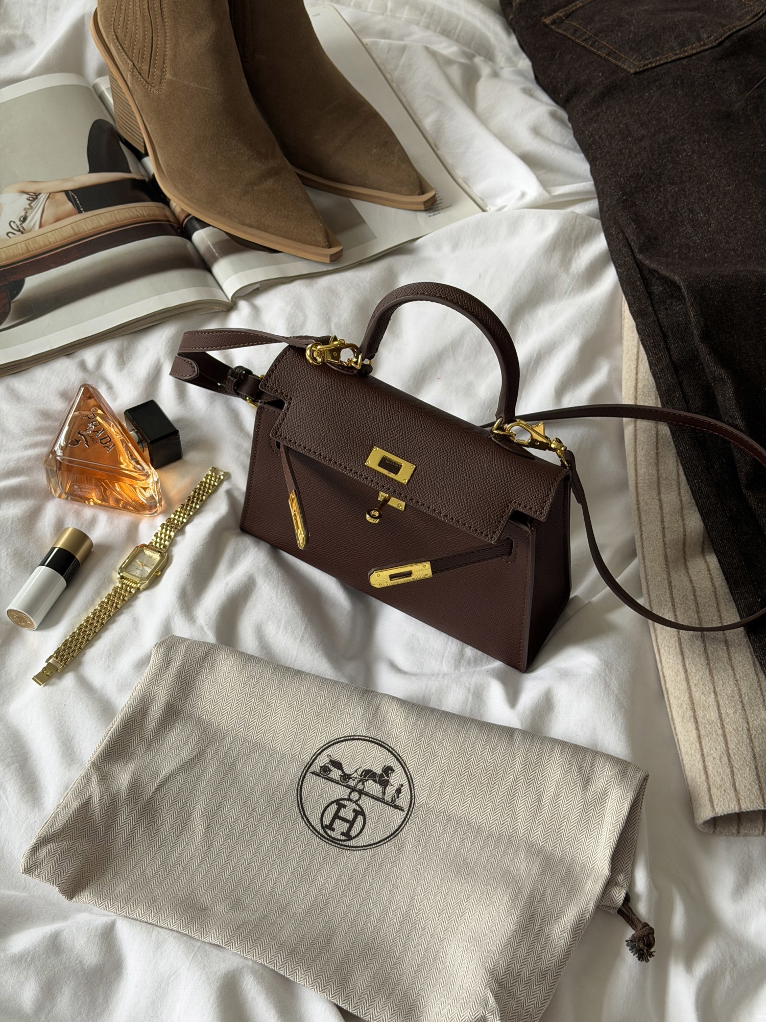 Hermès Kelly 20 Chocolate - 15