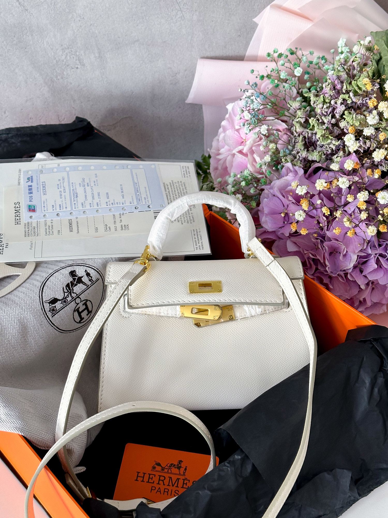 Hermès Kelly 20 Milk/Gold - 2