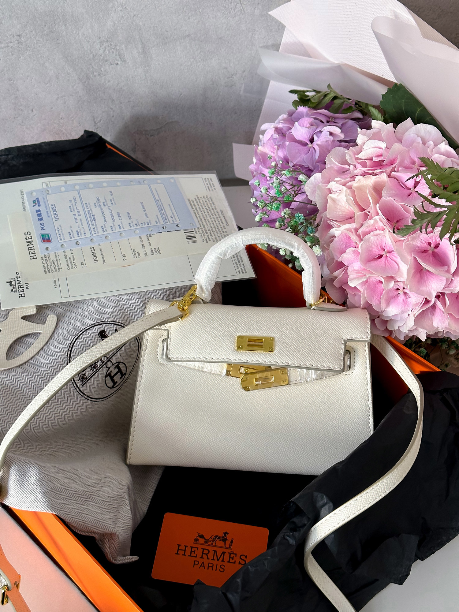 Hermès Kelly 20 Milk/Gold - 8