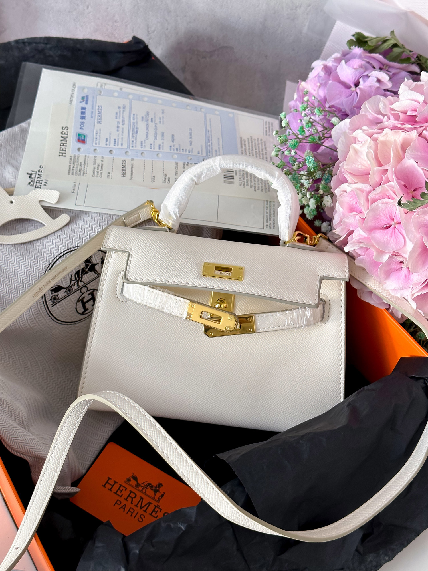 Hermès Kelly 20 Milk/Gold - 12