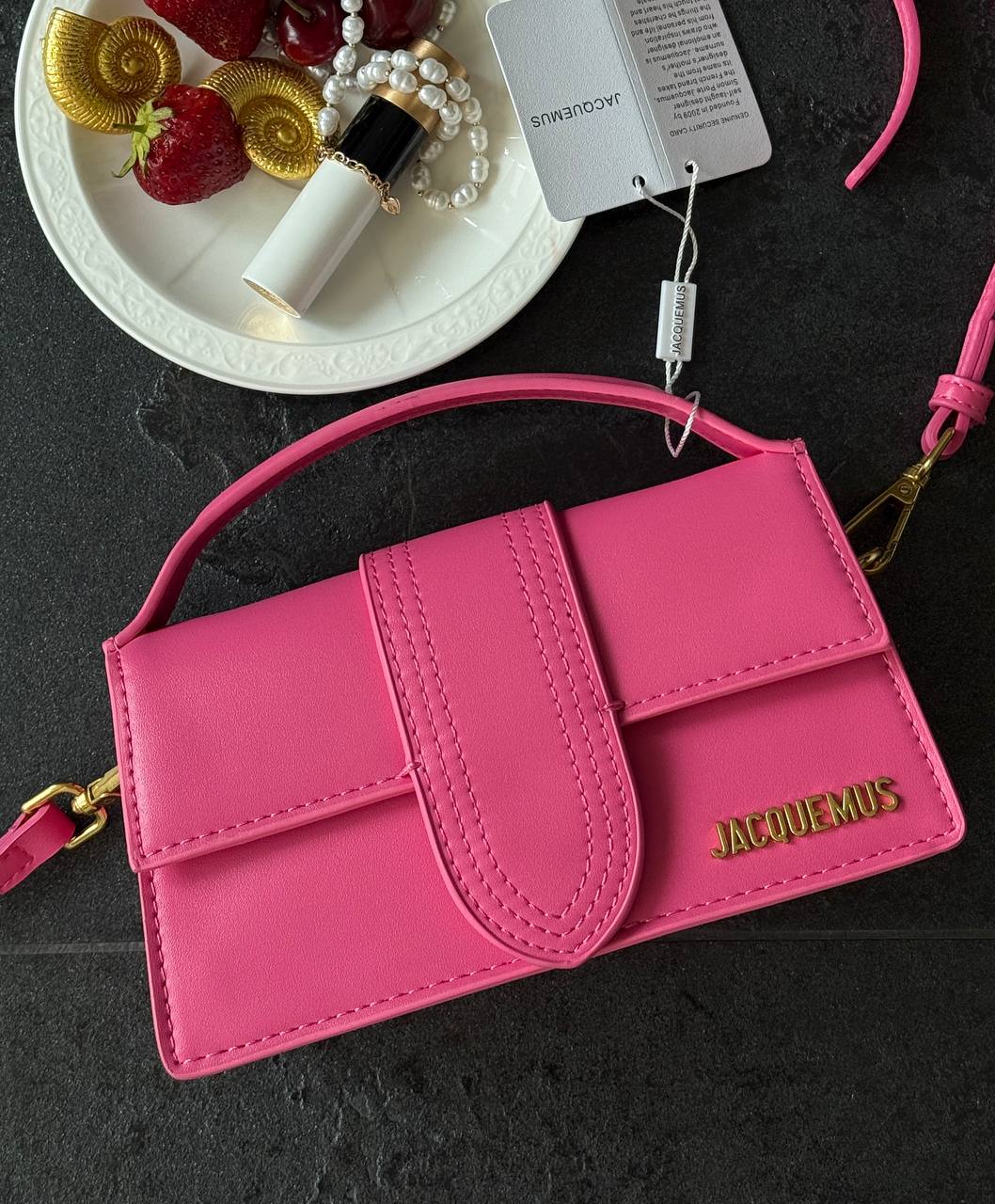 Jacquemus Le Bambino Handbag With Adjustable Crossbody Pink - 2