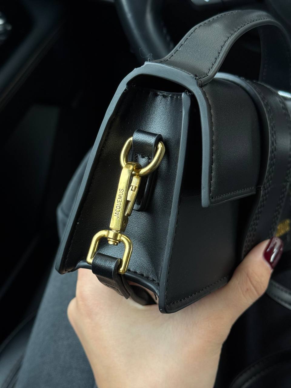 Jacquemus Le Bambino Small Handbag With Adjustable Crossbody Black - 12