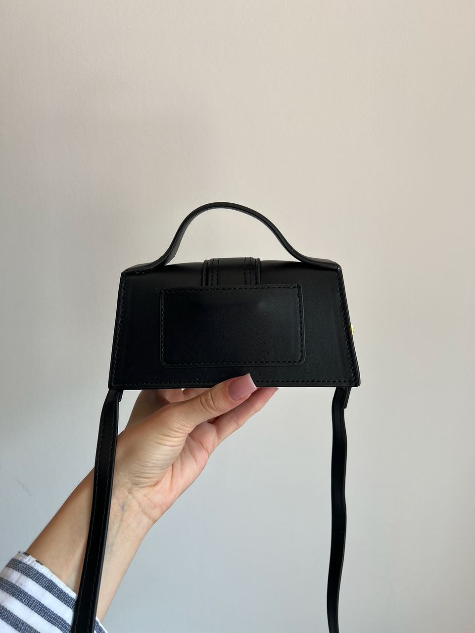 Jacquemus Le Bambino Small Handbag With Adjustable Crossbody Black - 4