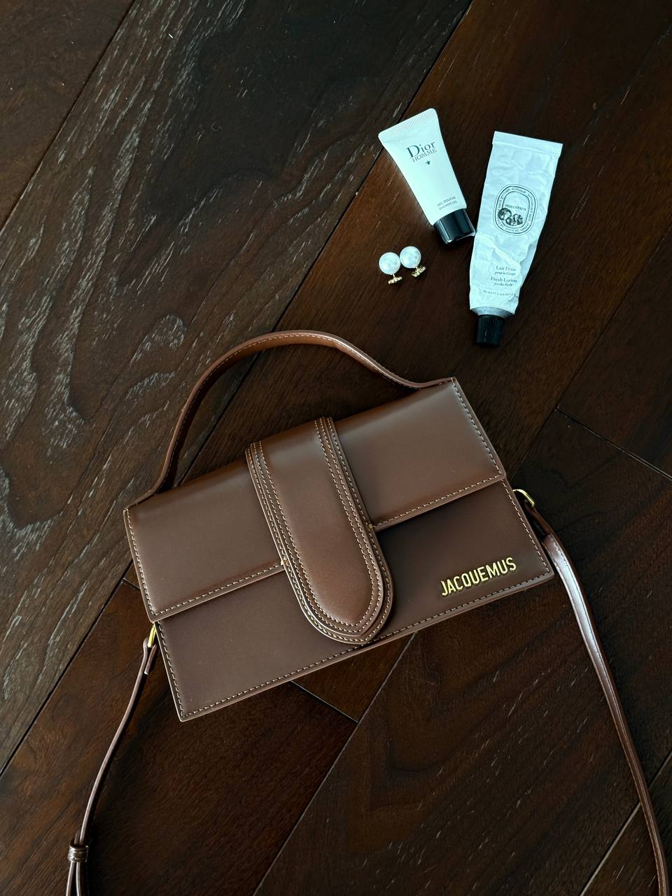 Jacquemus Le Bambino Small Leather Shoulder Bag in Brown - 2