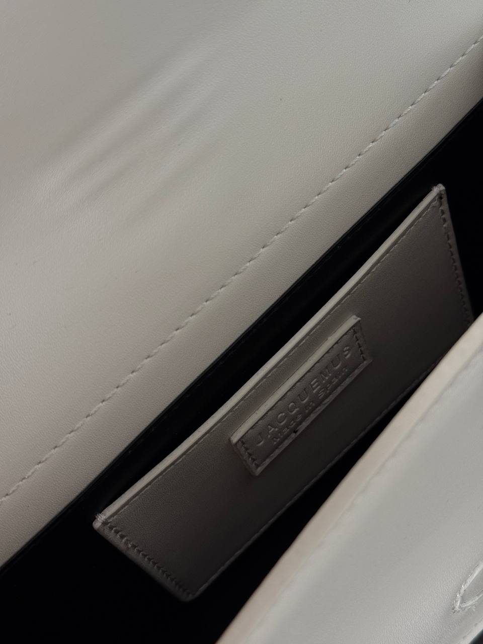 Jacquemus Le Bambino Small Leather Shoulder Bag in White - 15