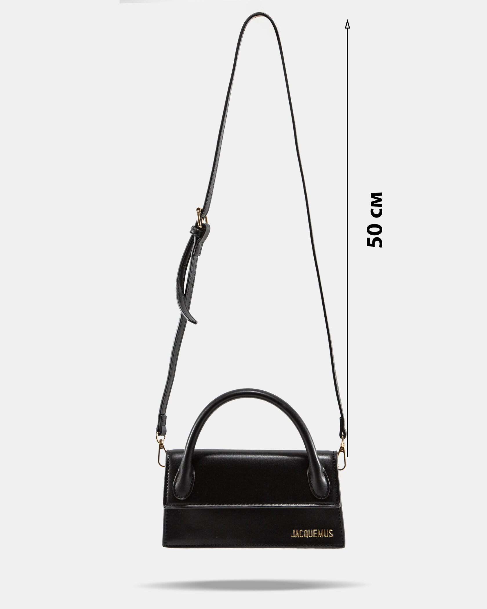 Jacquemus Le Chiquito Long Black Leather Top - 4