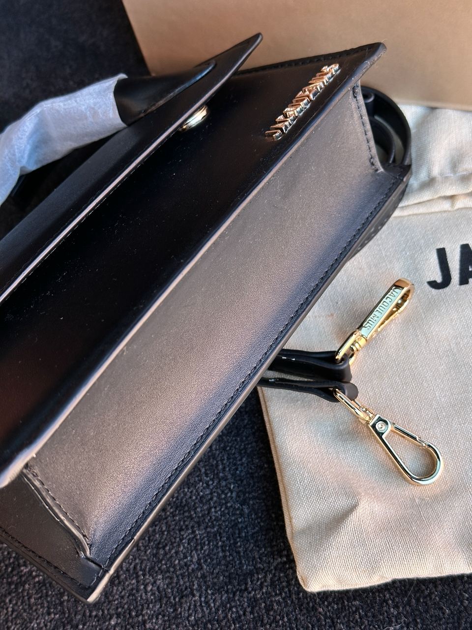 Jacquemus Le Chiquito Long Black Leather Top - 12