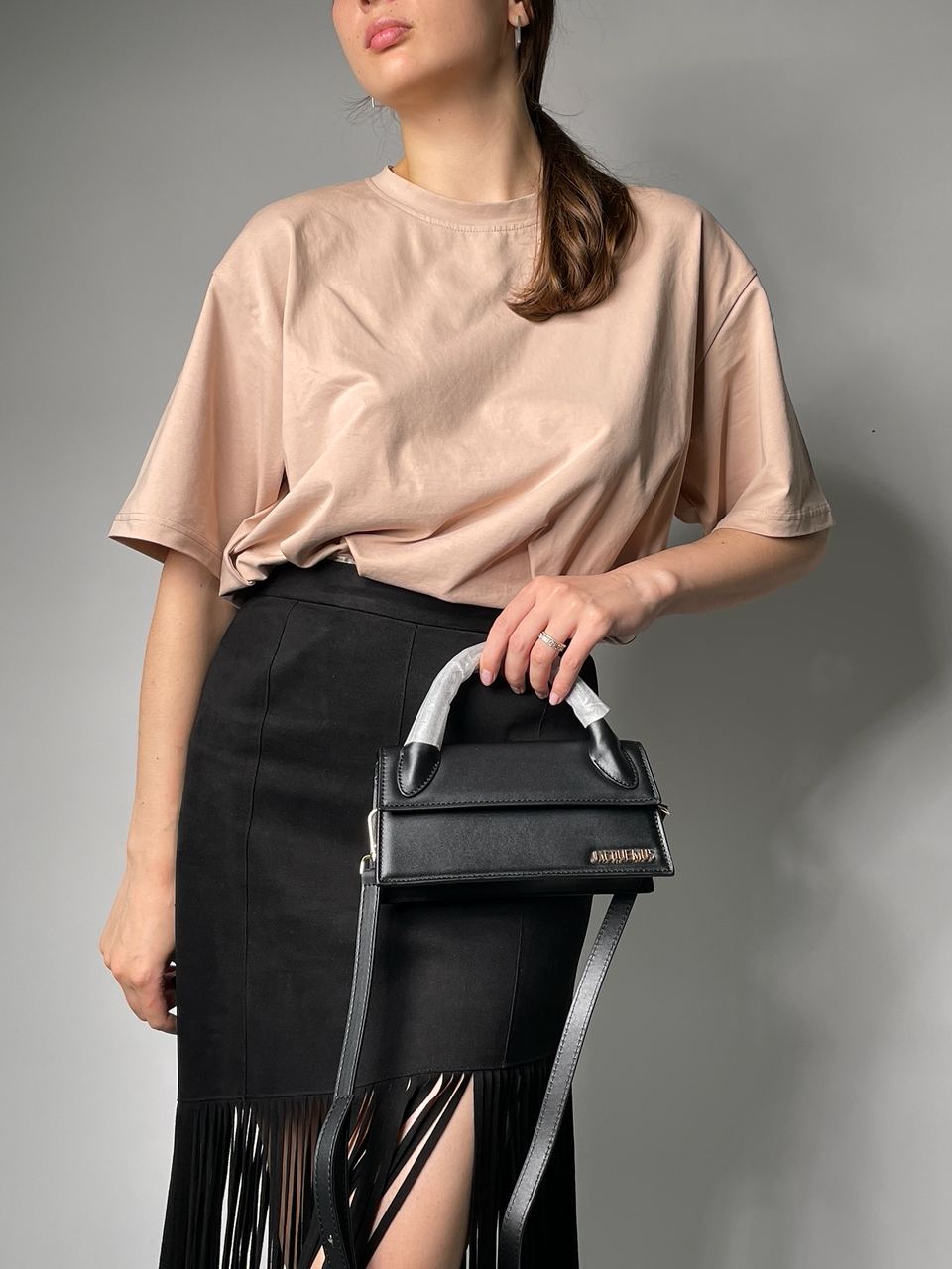 Jacquemus Le Chiquito Long Black Leather Top - 7