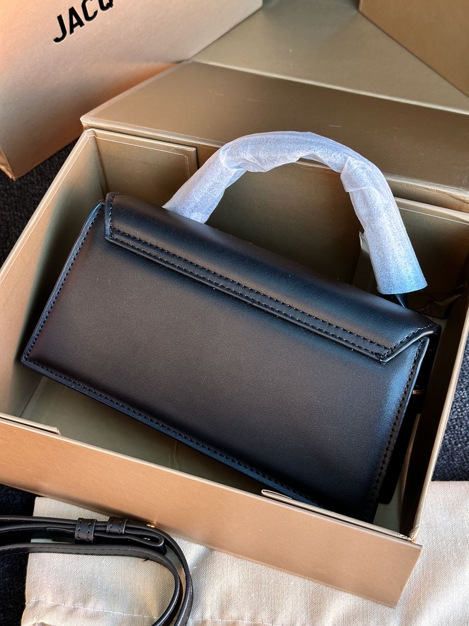 Jacquemus Le Chiquito Long Black Leather Top - 8