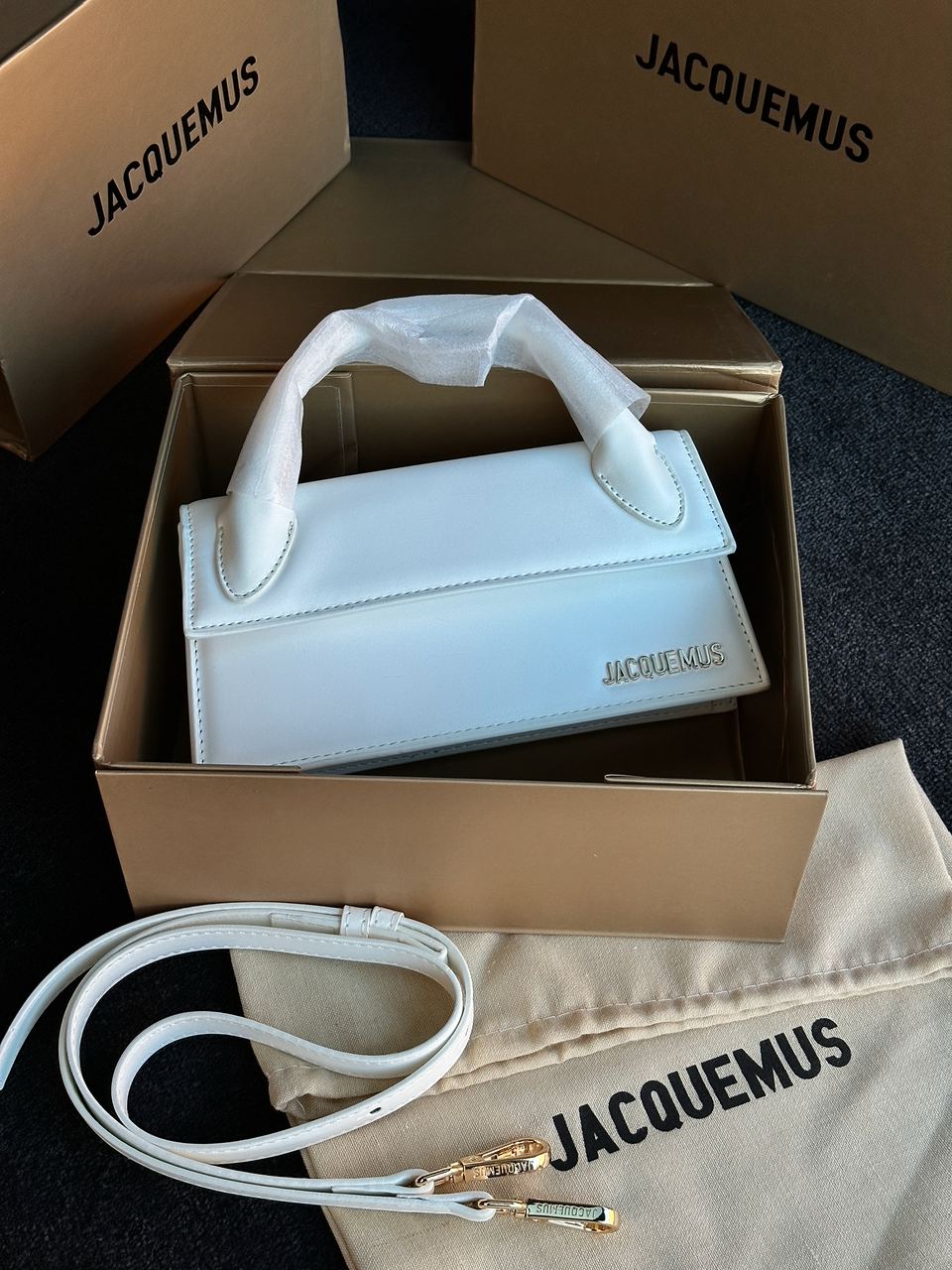 Jacquemus Le Chiquito Long White Leather Top - 2