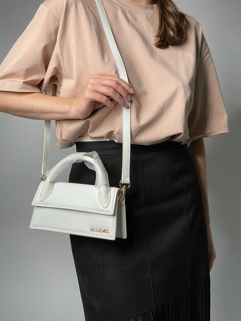 Jacquemus Le Chiquito Long White Leather Top - 3